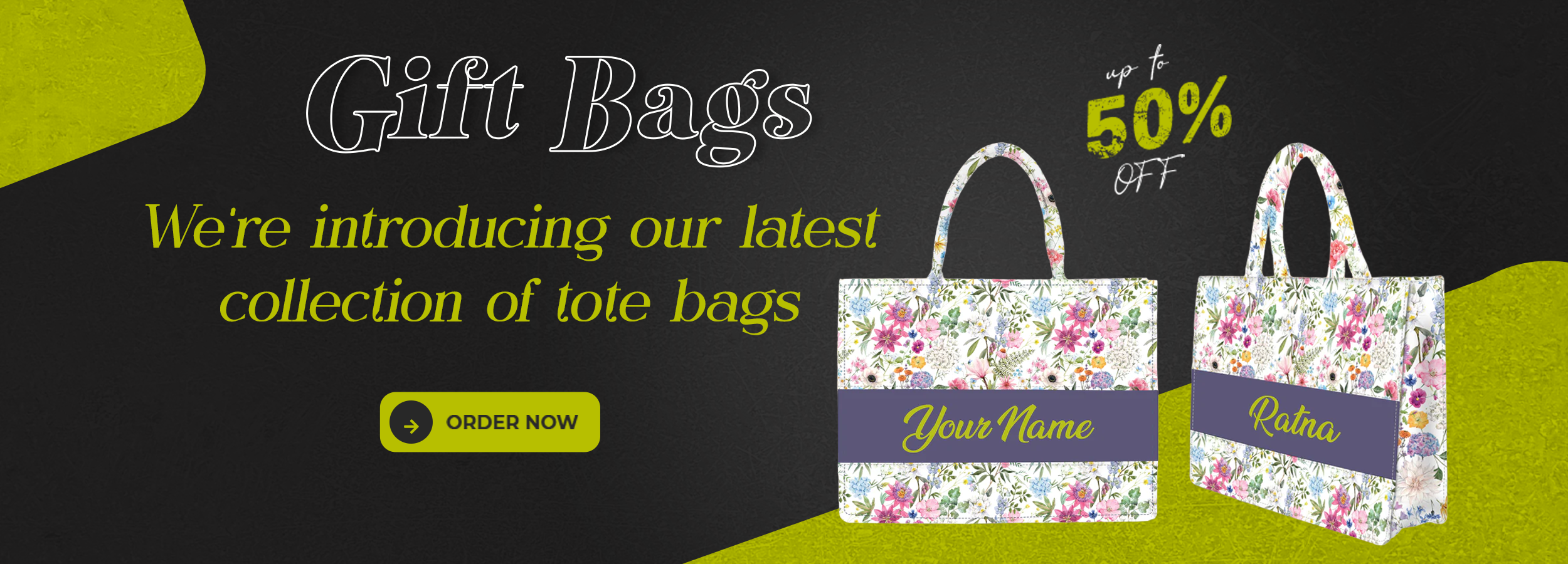 Personalized tote bags