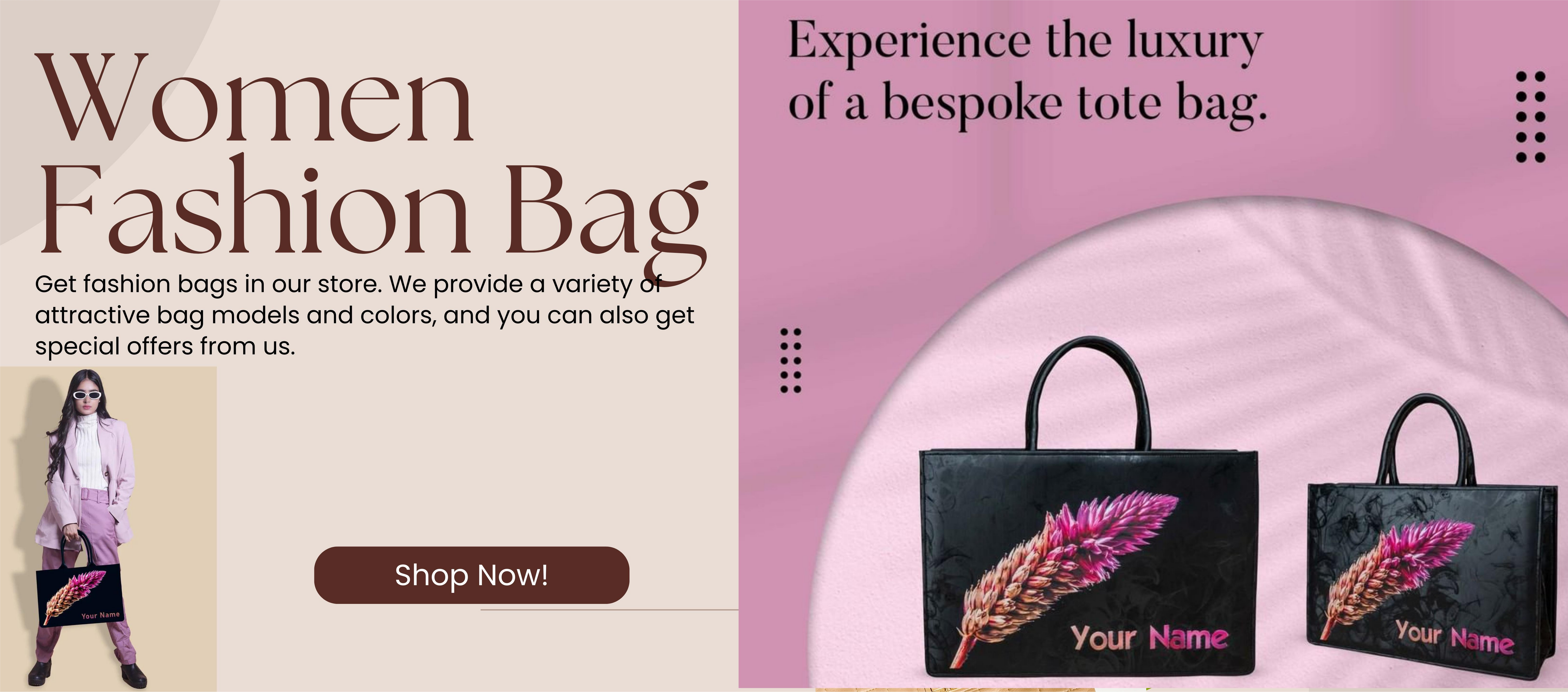 Personalized bags for women