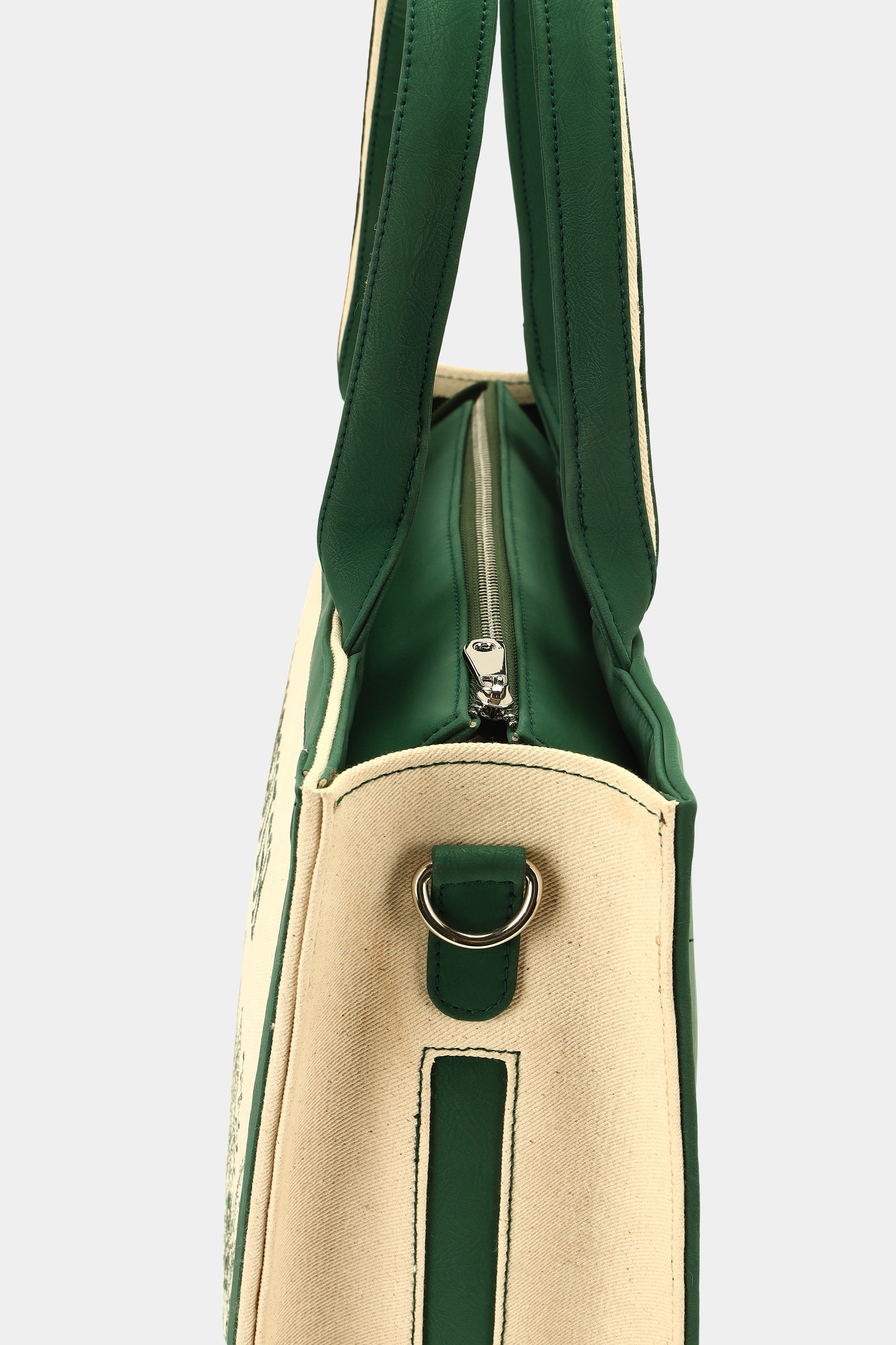 Customized Canvas Denim Embroidered Voguish Tote Bag