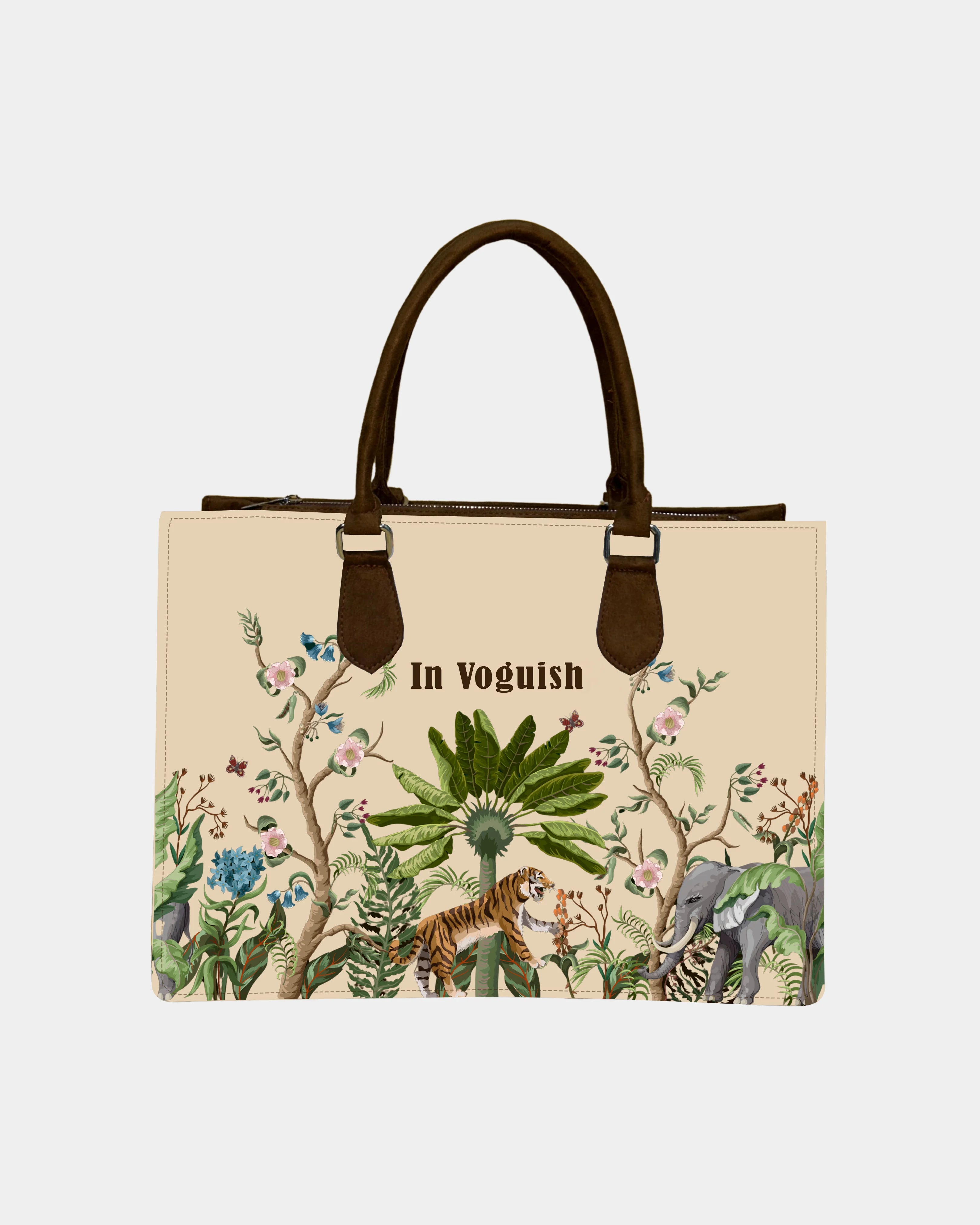 Jungle Safari Personalized Canvas Tote Bag