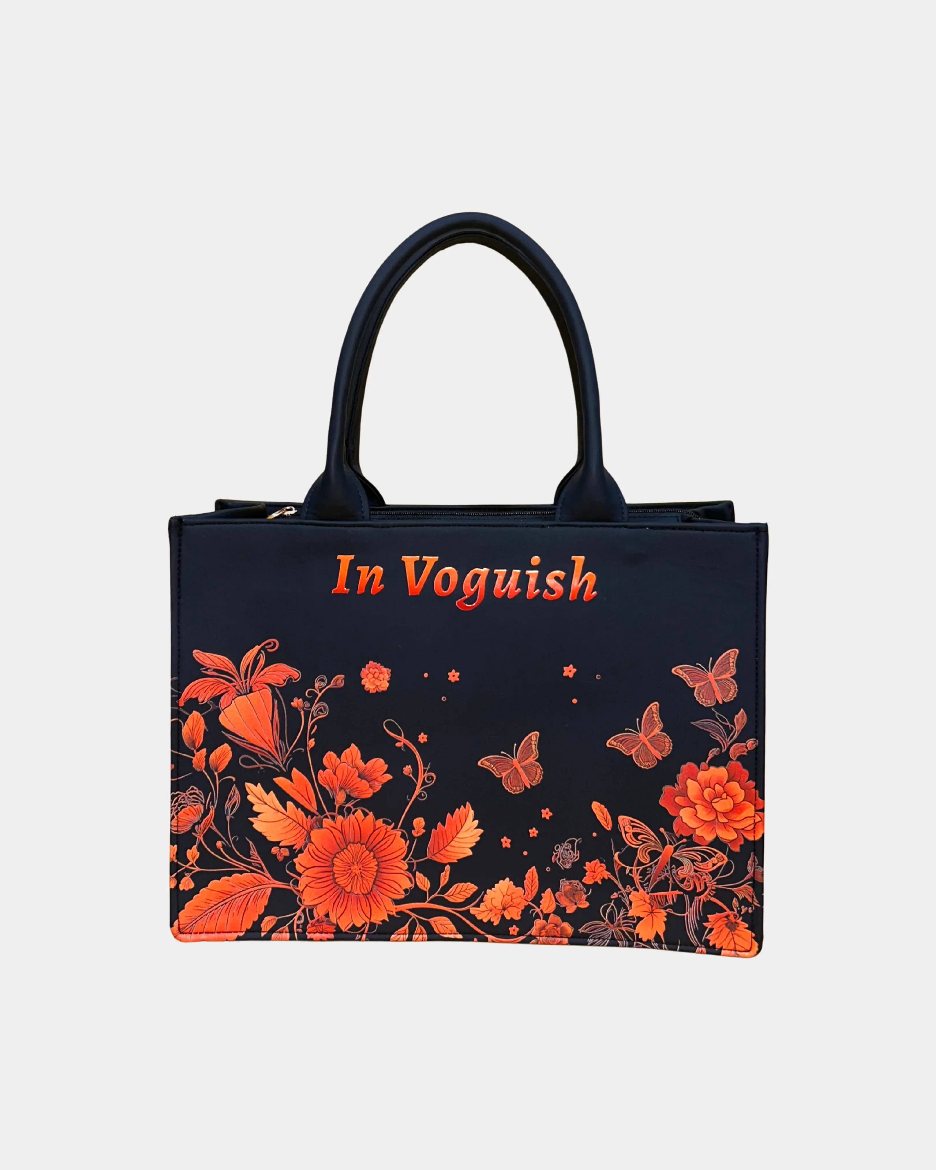 Floral Elegance Voguish Customized Tote Bag