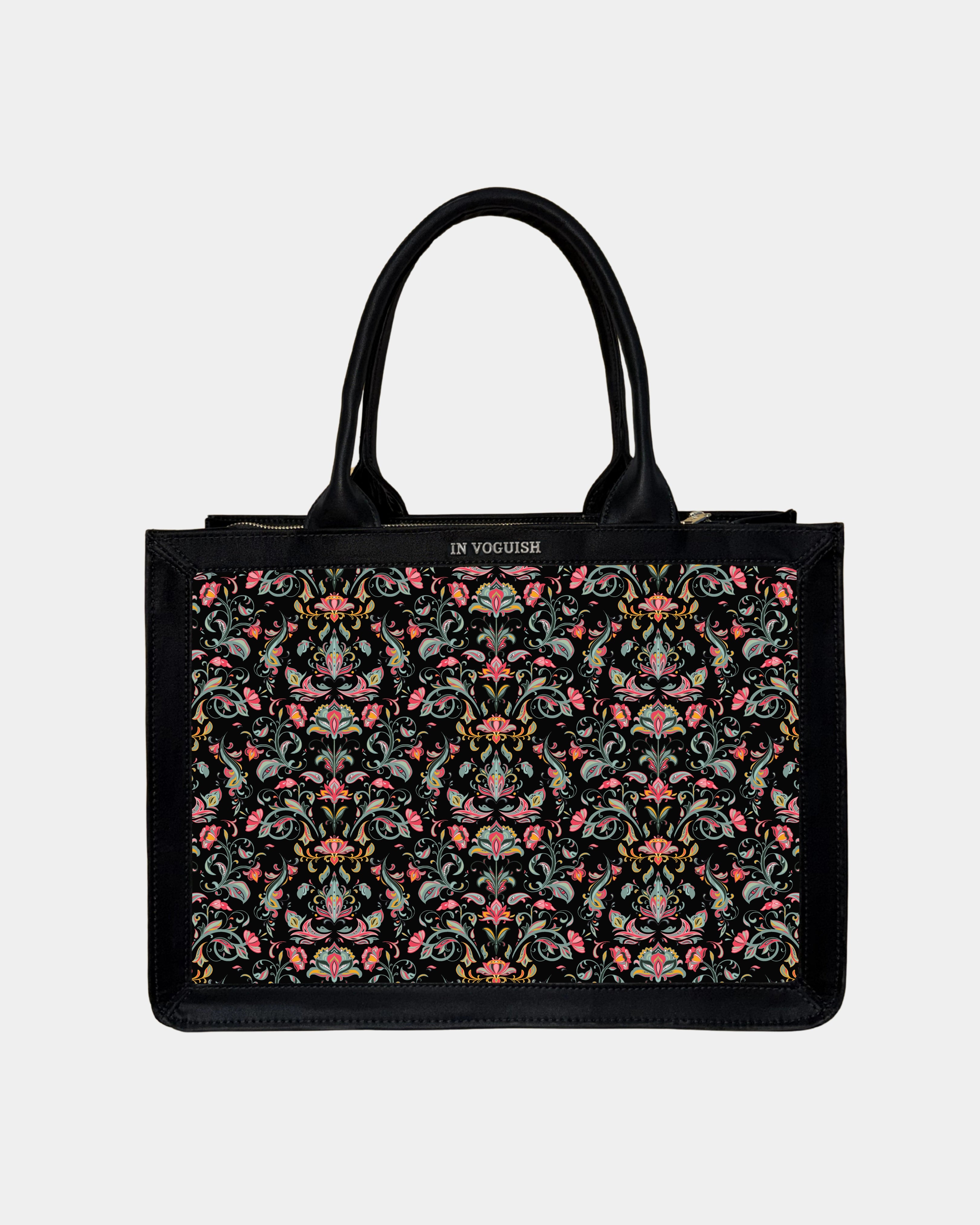 Voguish Heritage Bloom Luxe Tote Bag