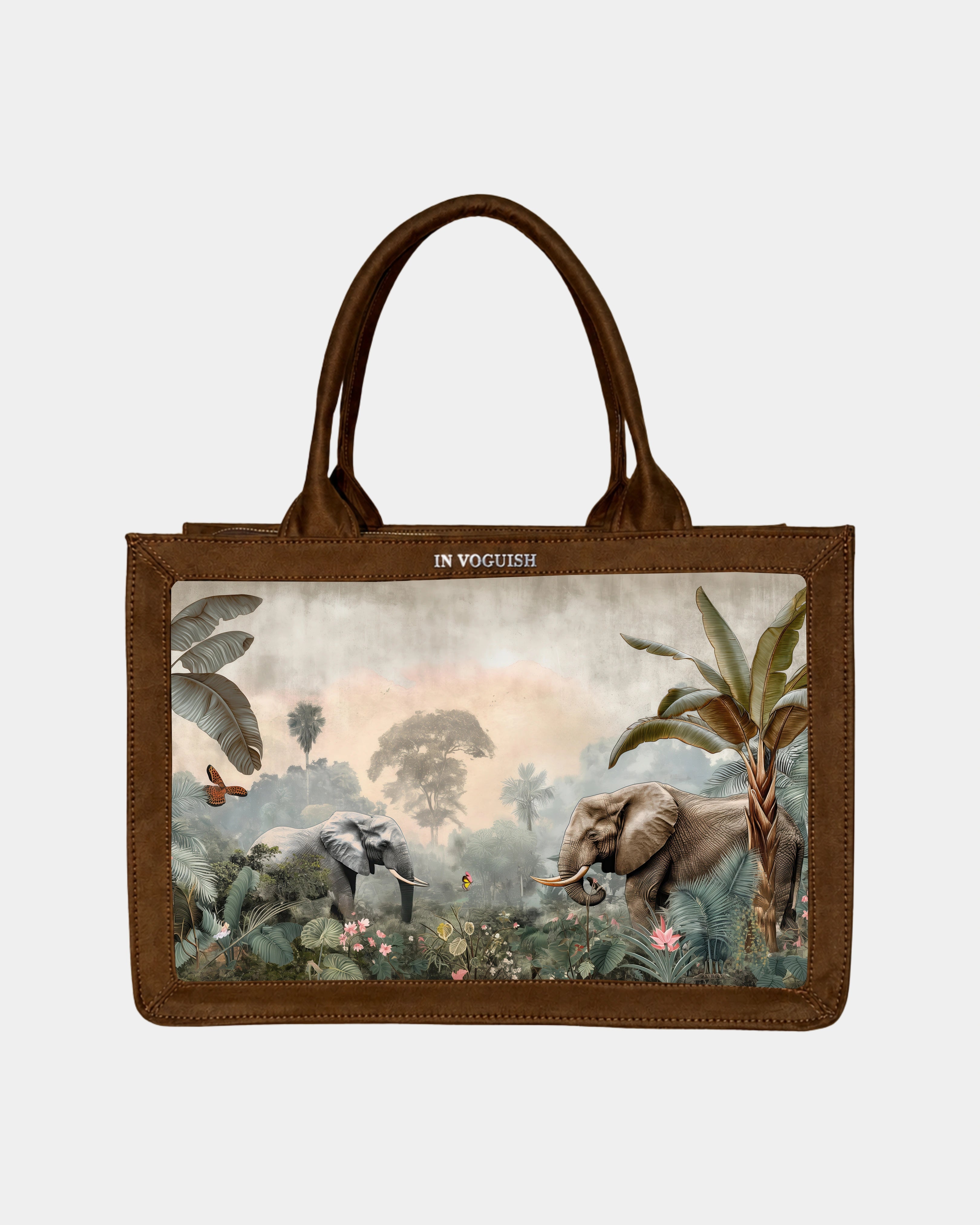 Voguish Wild Safari Luxe Canvas Tote Bag