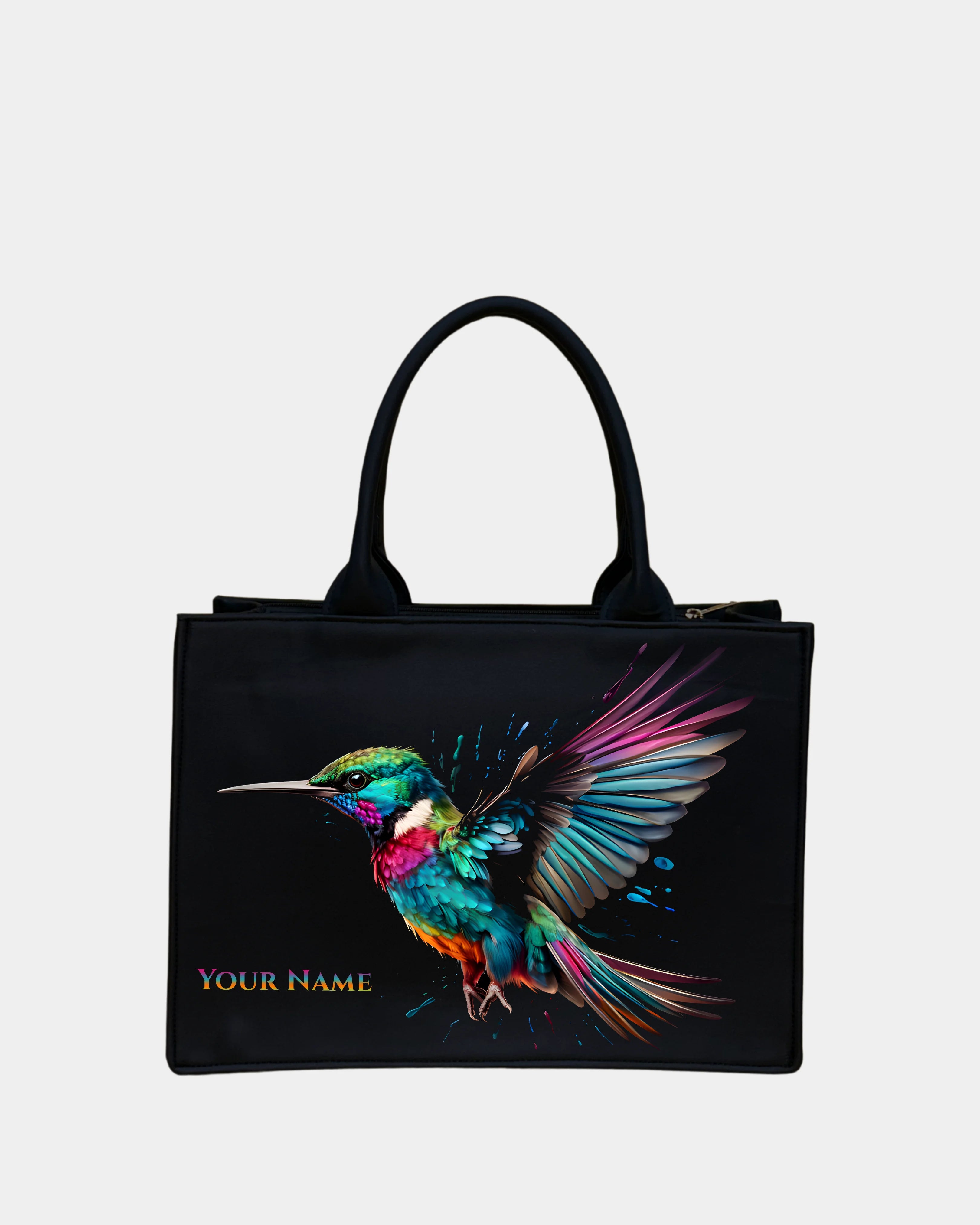 Vibrant Hummingbird Voguish Customized Tote Bag