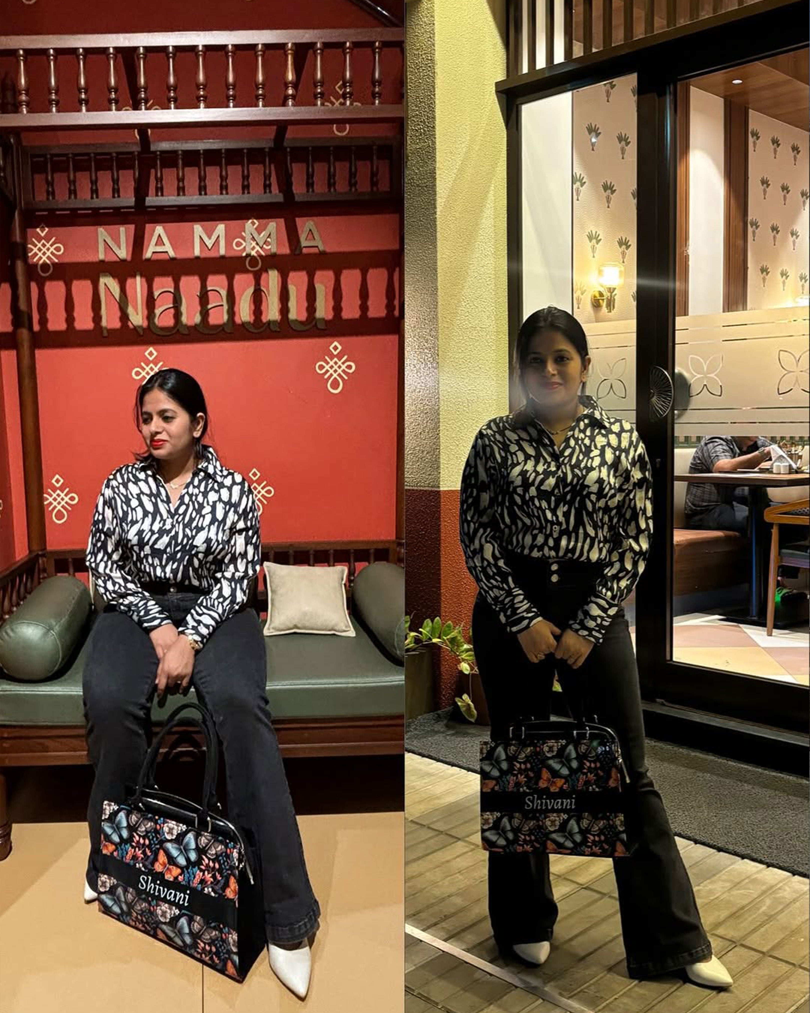 Butterfly Blossom Voguish Customized Tote Bag