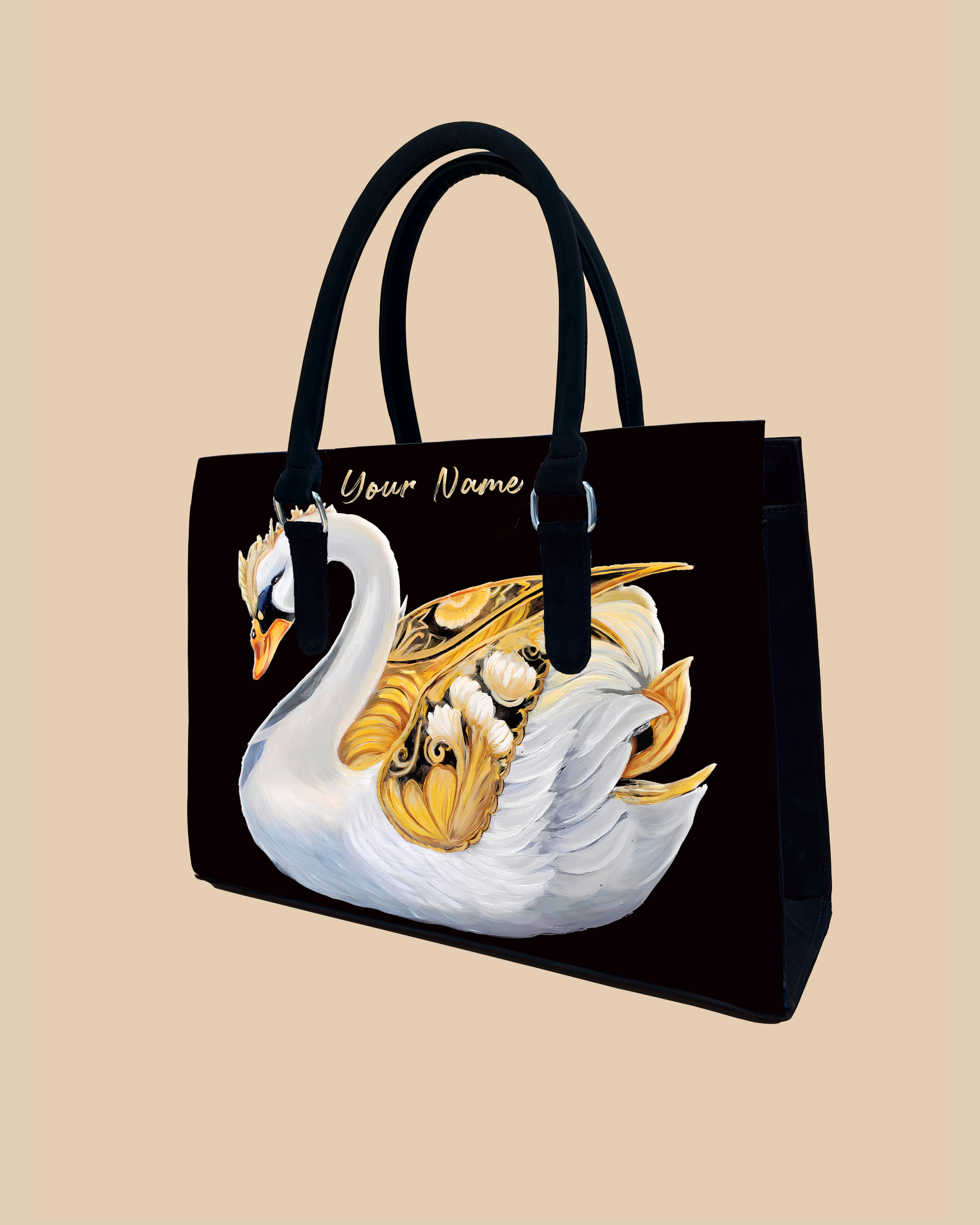 Swans Birds Designer Sling Tote