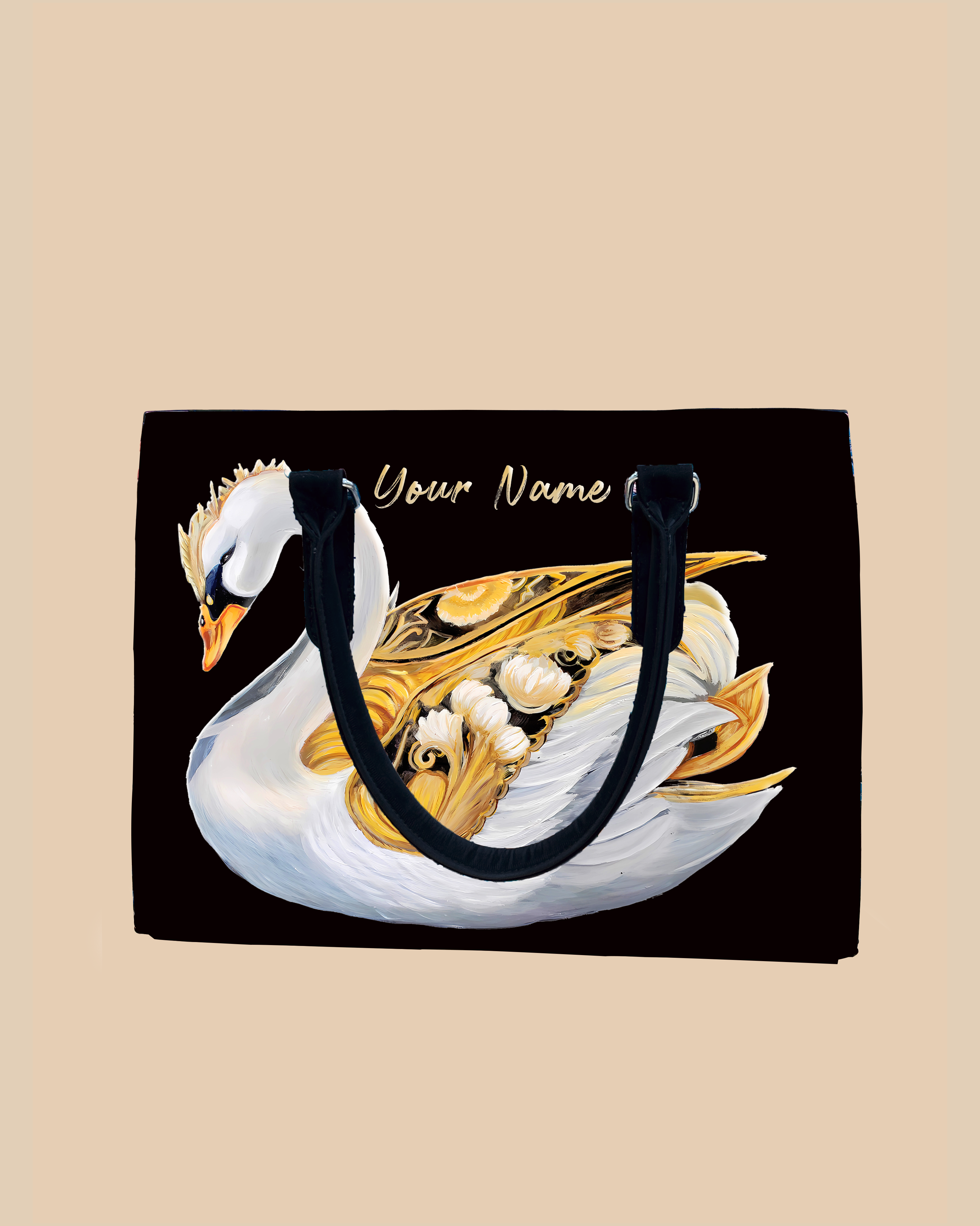 Swans Birds Designer Sling Tote