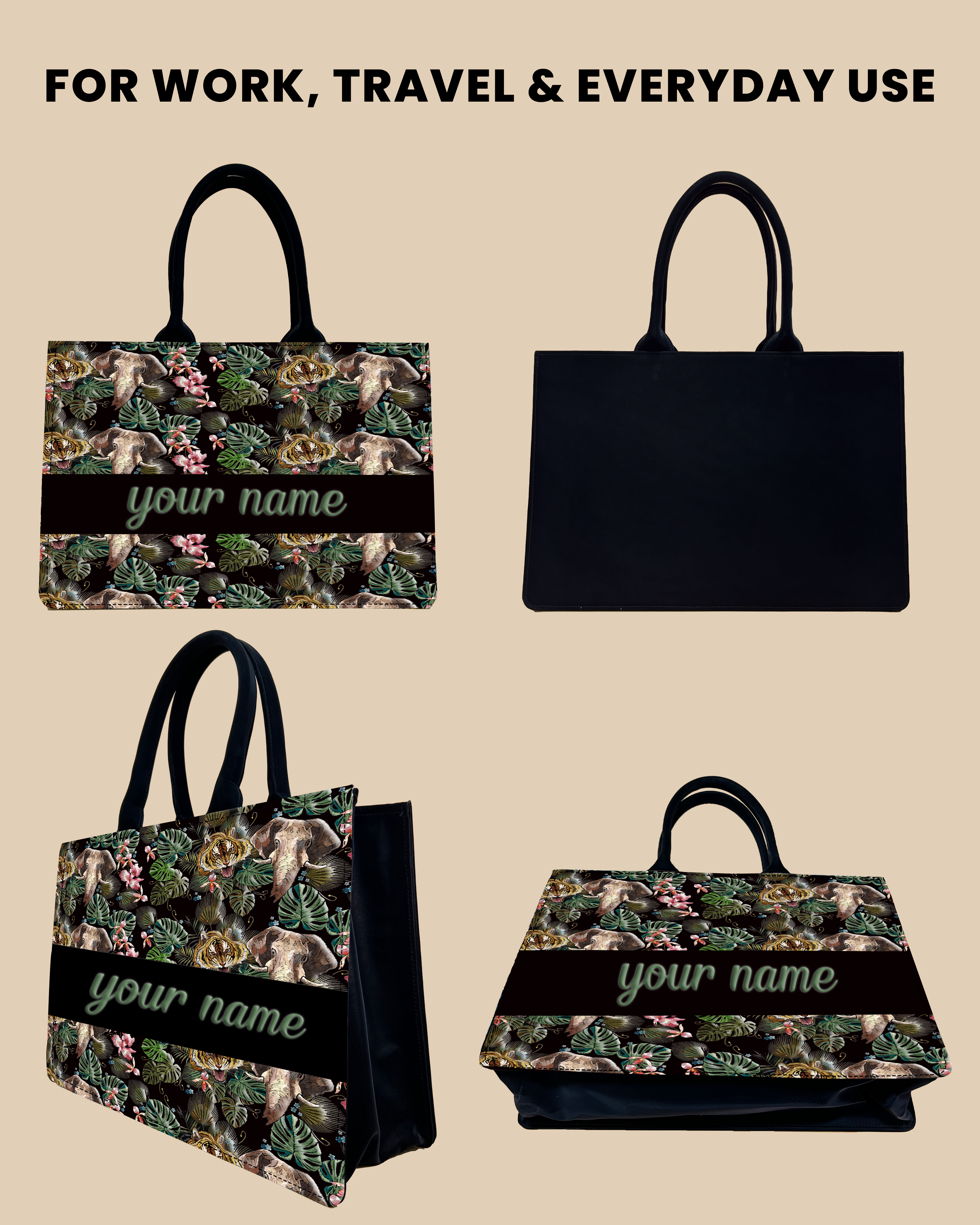 customized tote bags with names