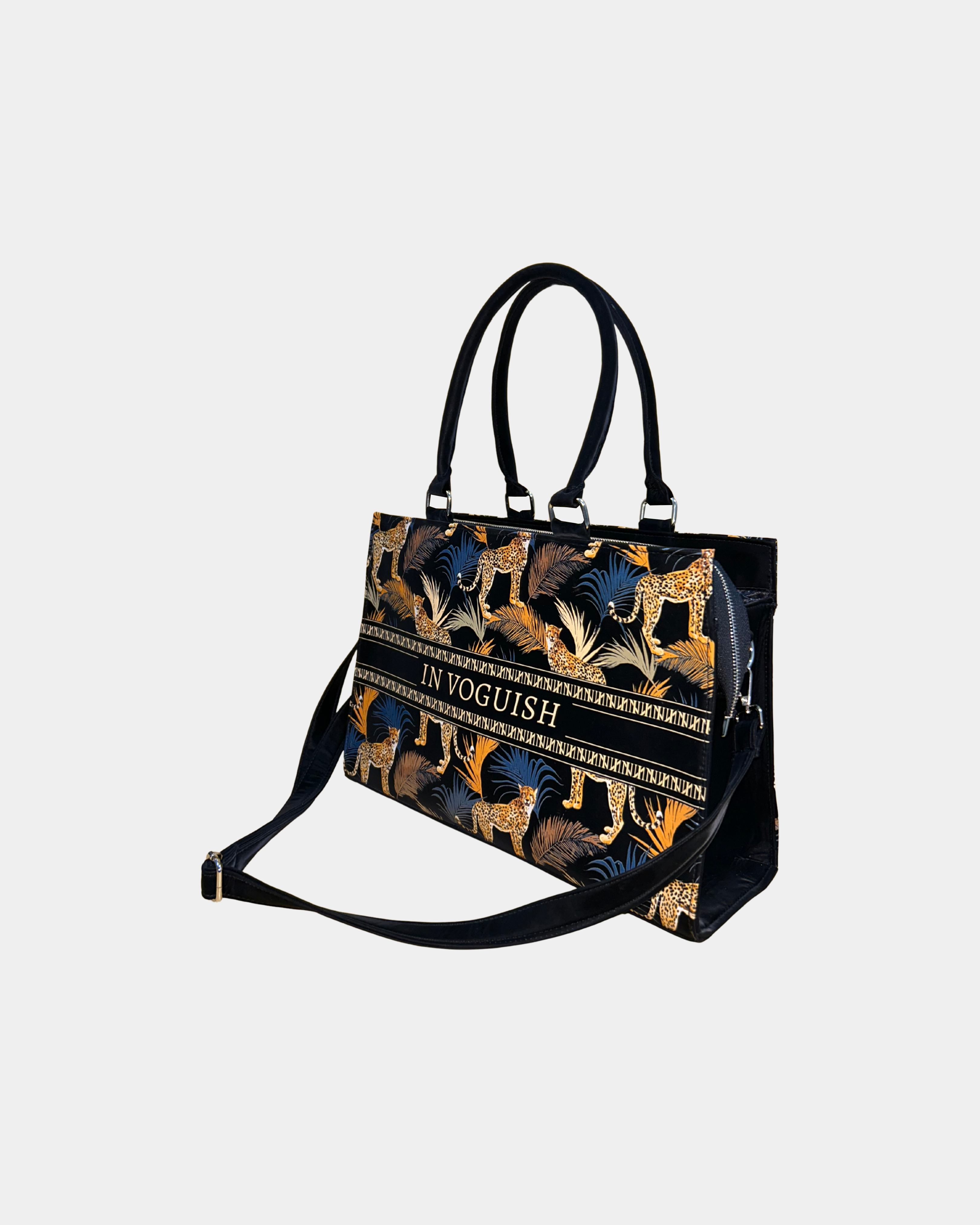 Leopard Luxe Voguish Customized Tote Bag