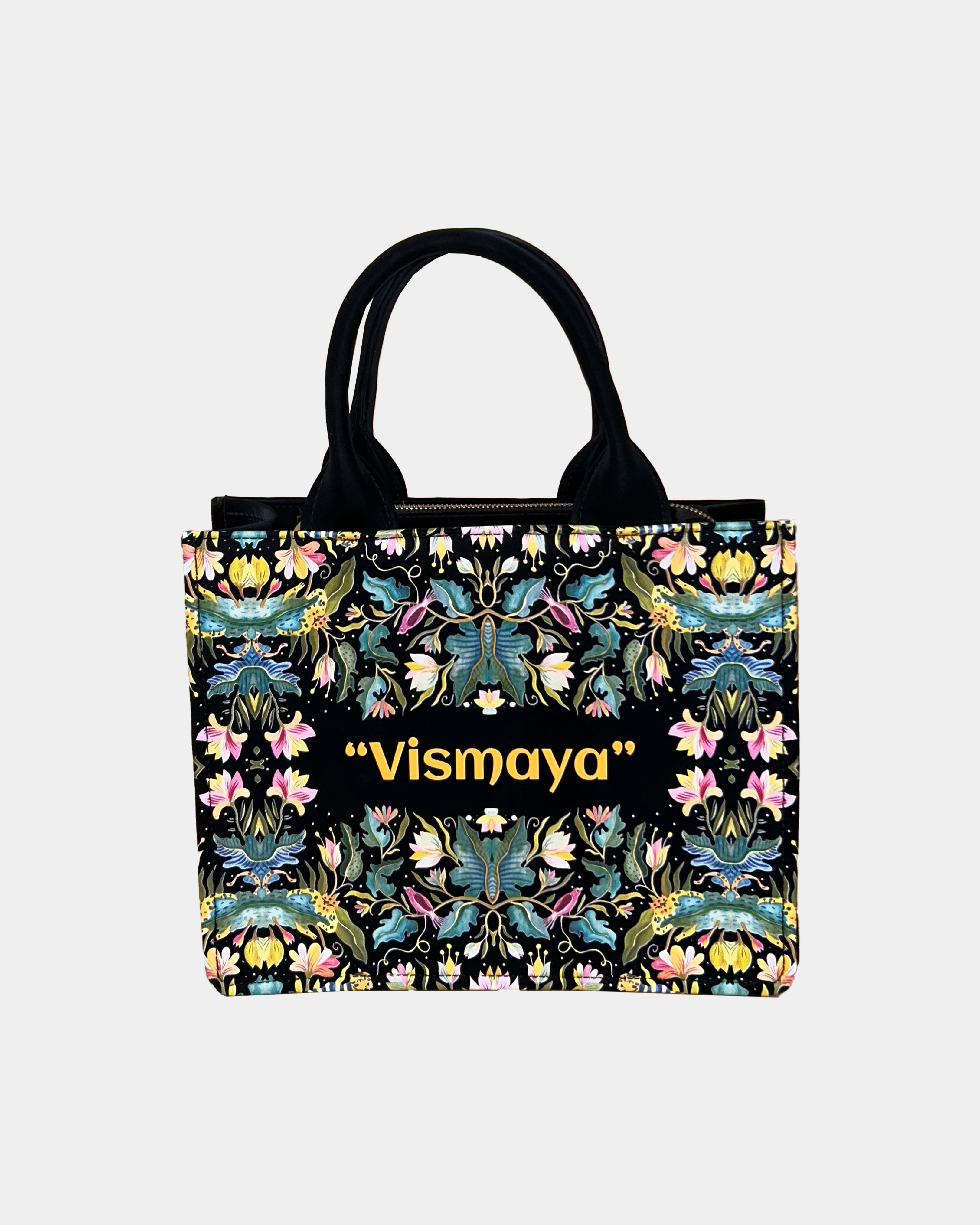 African Jungle Up Embossed Leather Personalized small Tote Bag