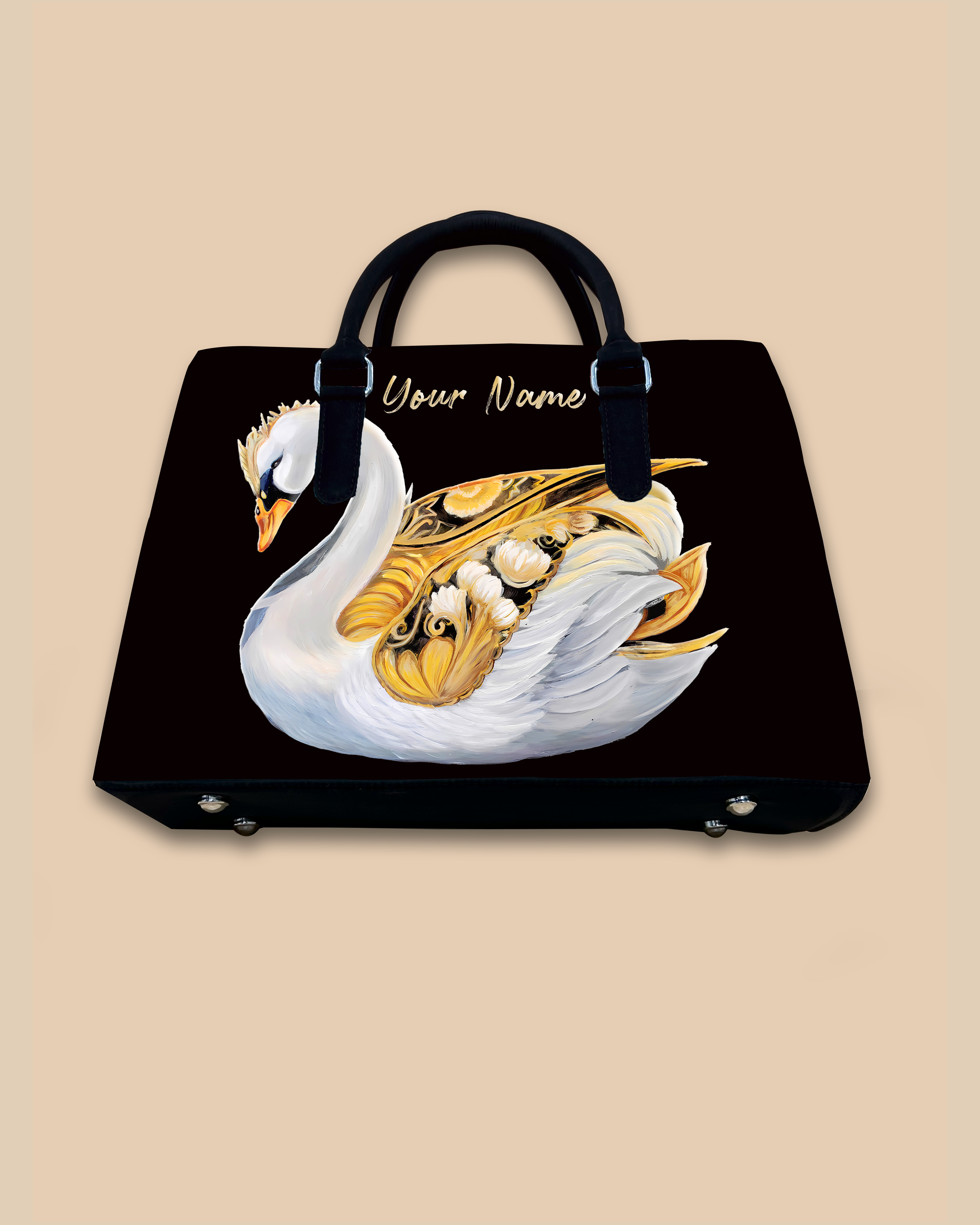 Swans Birds Designer Sling Tote