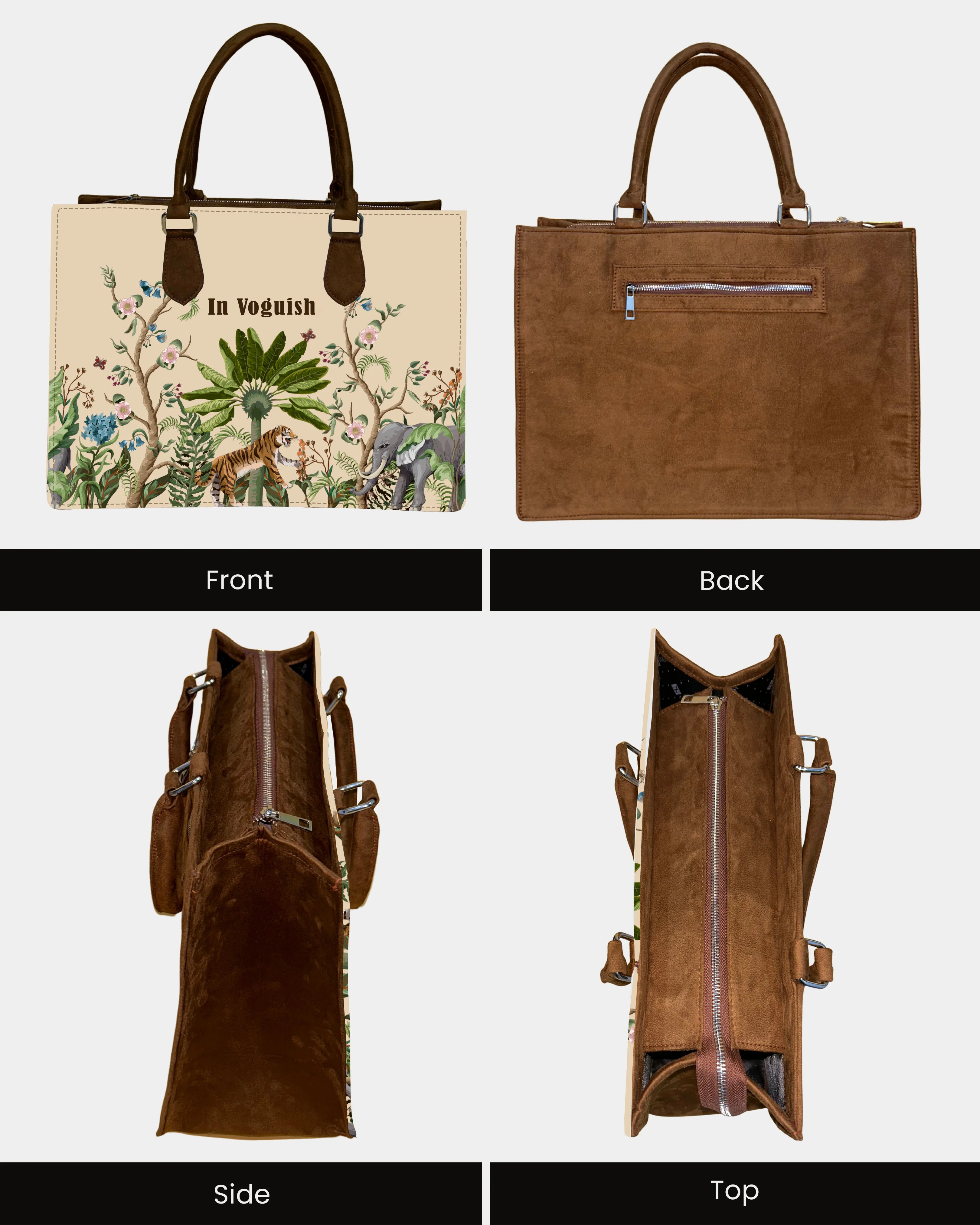 Jungle Safari Personalized Canvas Tote Bag