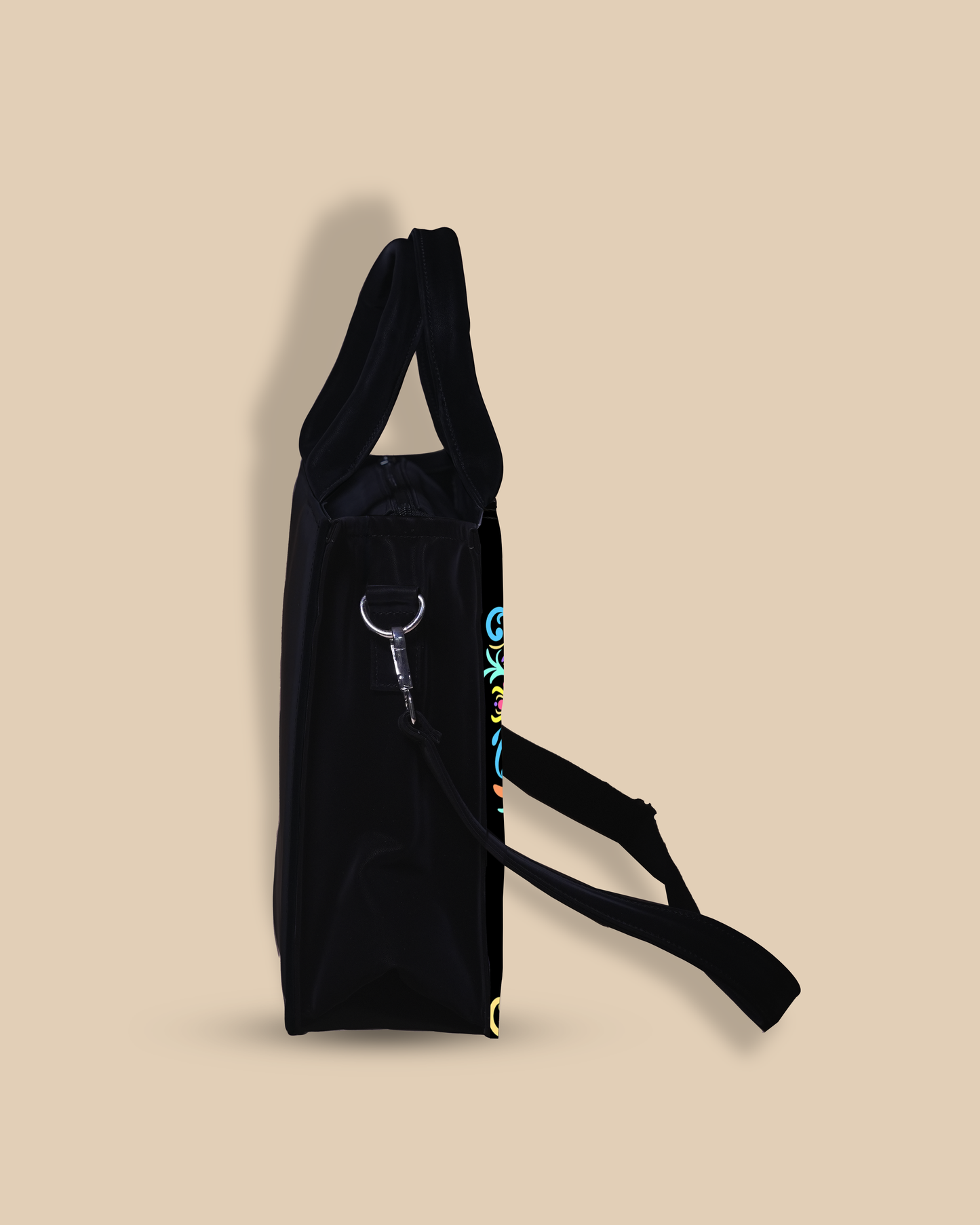 Personalized Small Tote Bag Designed With Colourfull Butterflie Pattern