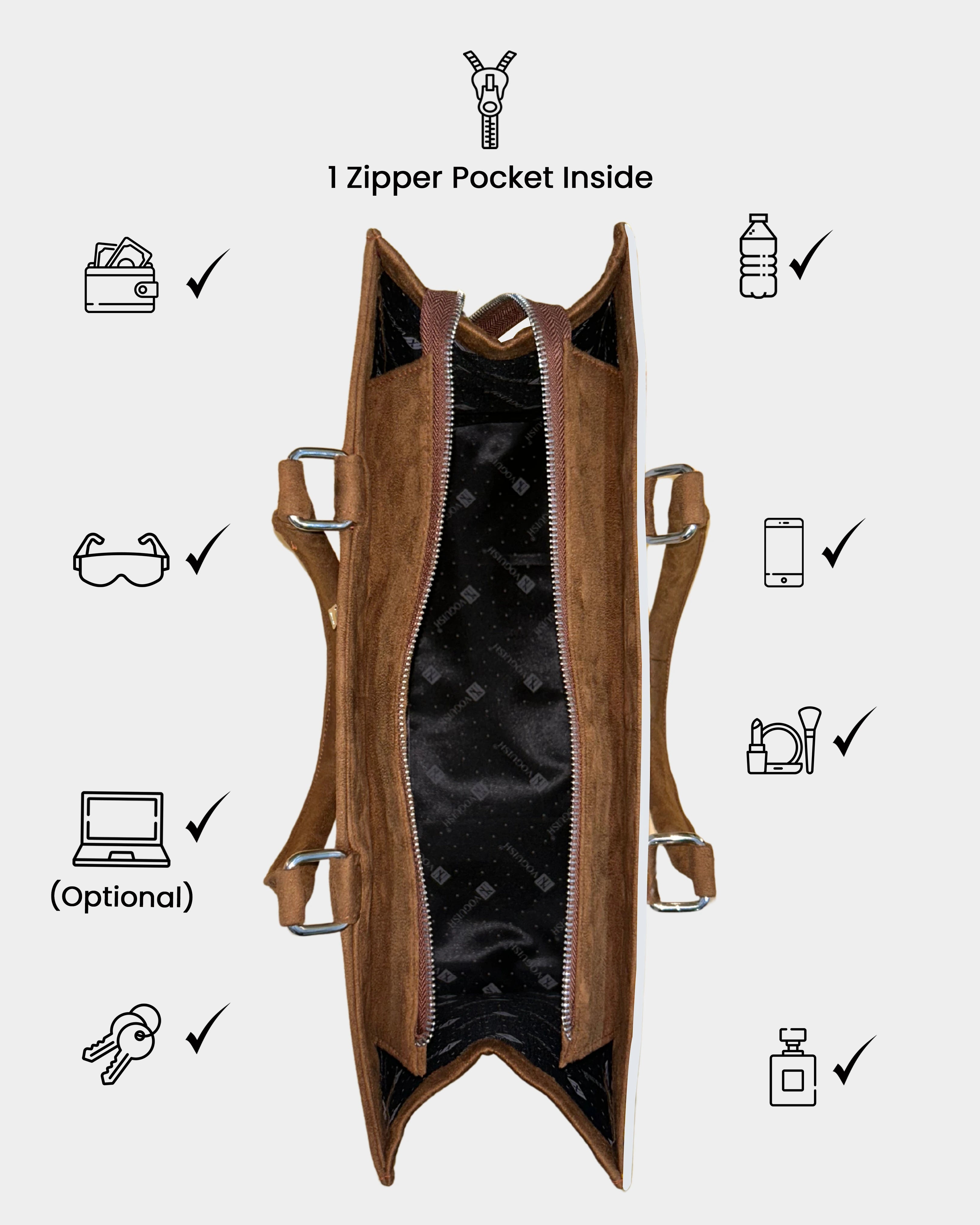 Enchanted Birds & Bloom Personalized Canvas Tote Bag