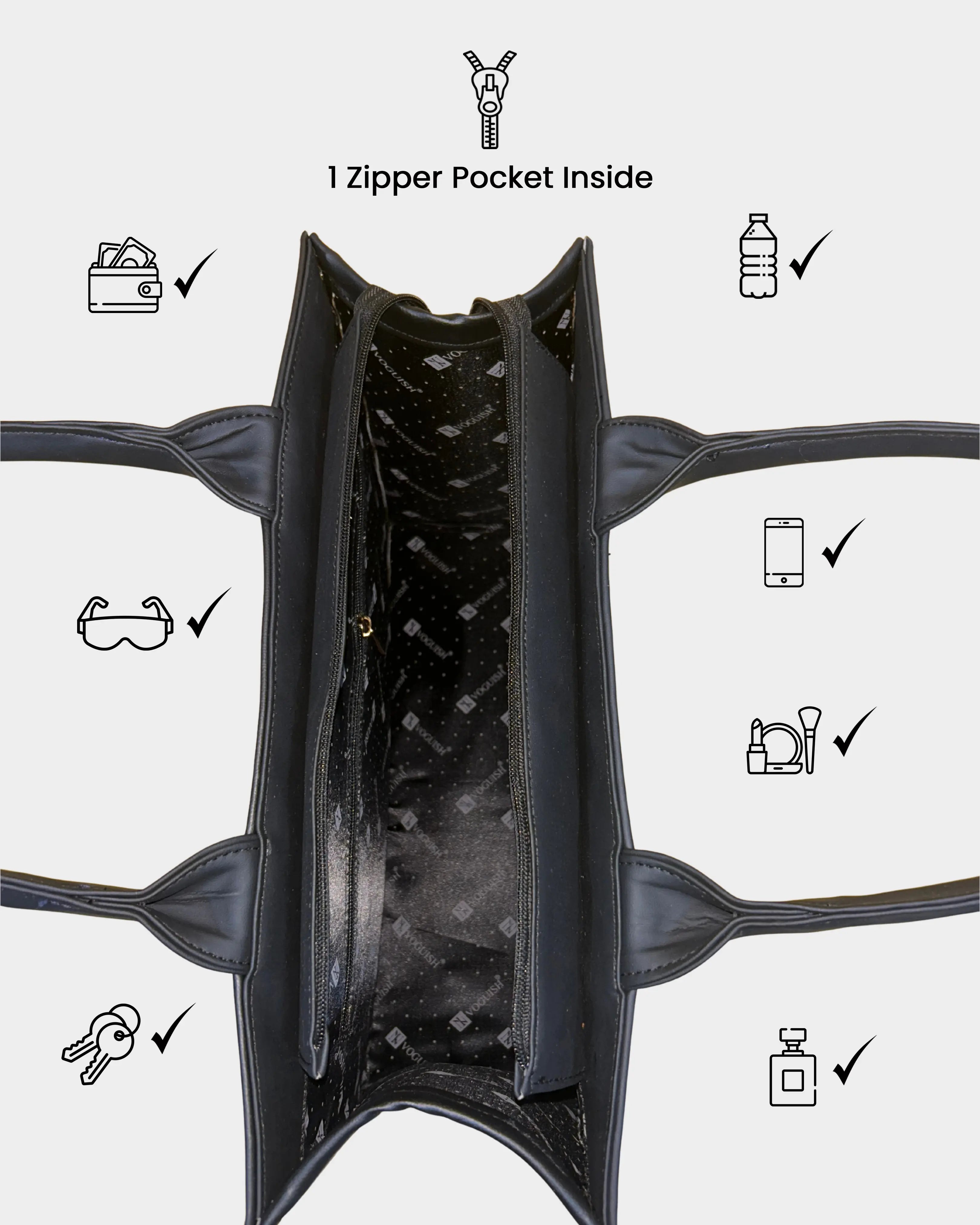 Floral Elegance Voguish Customized Tote Bag