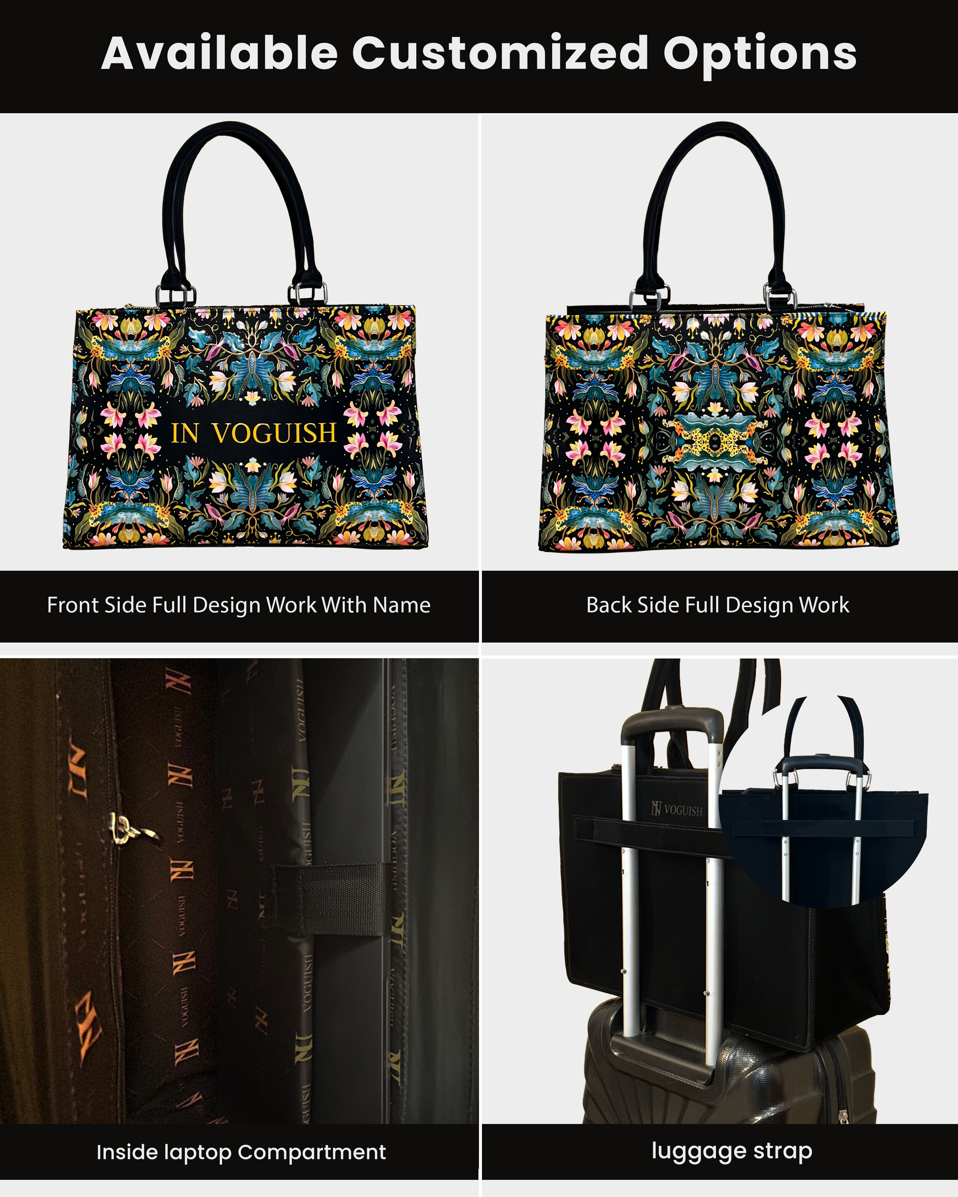 African Jungle Designer Voguish Customized Tote Bag