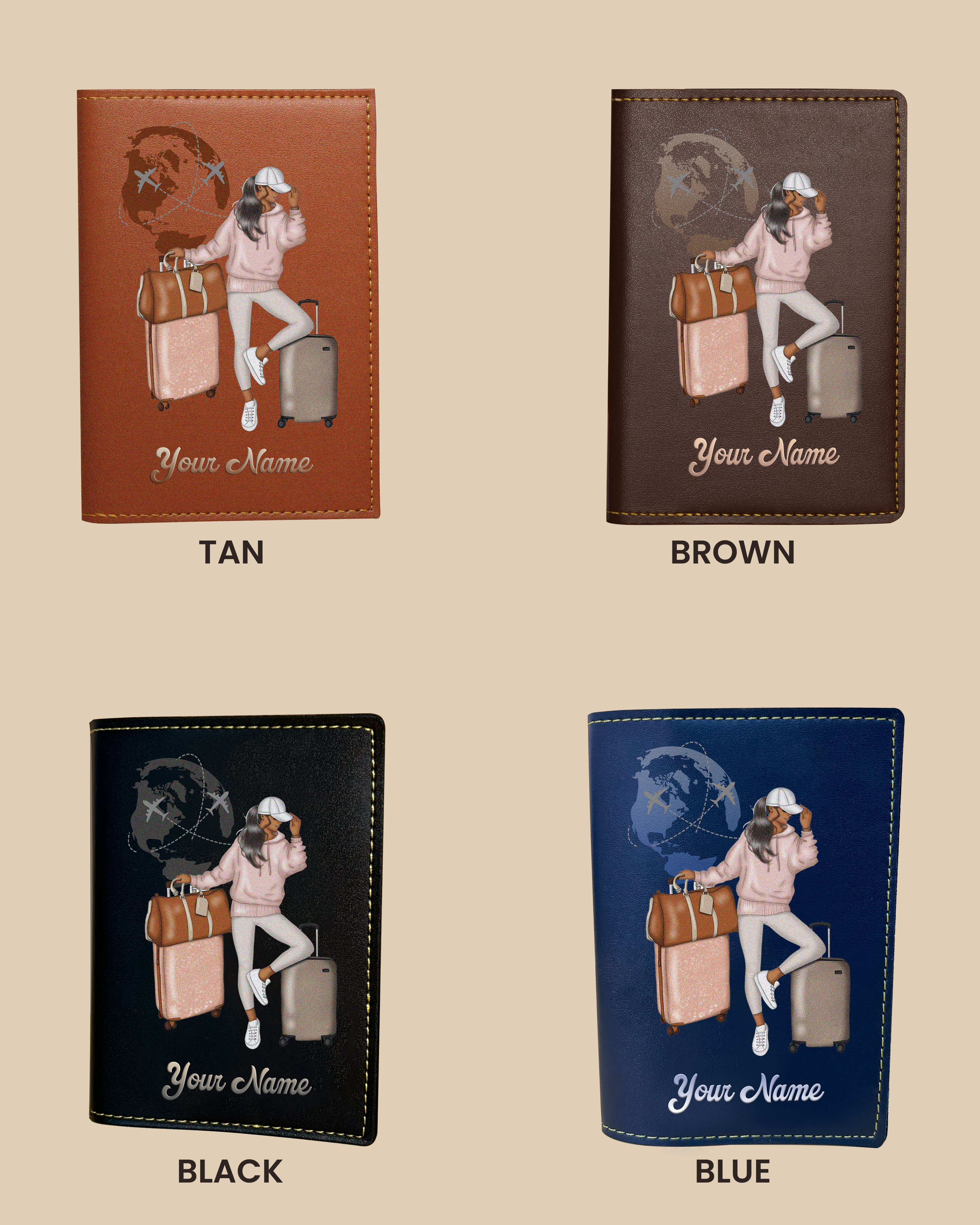 Customized Passport Cover - WANDERLUST