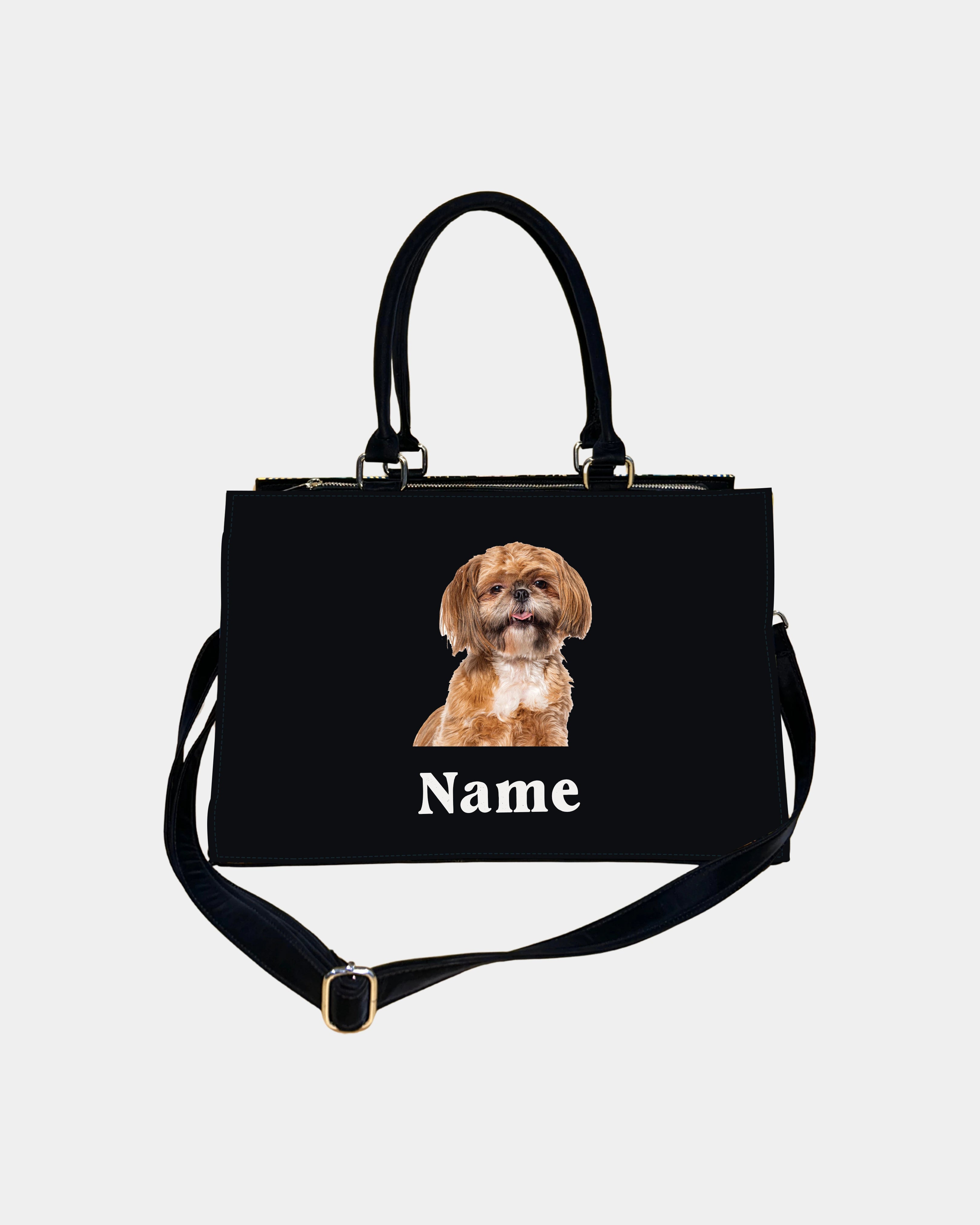 Custom Pet Photo Tote Bag with Name