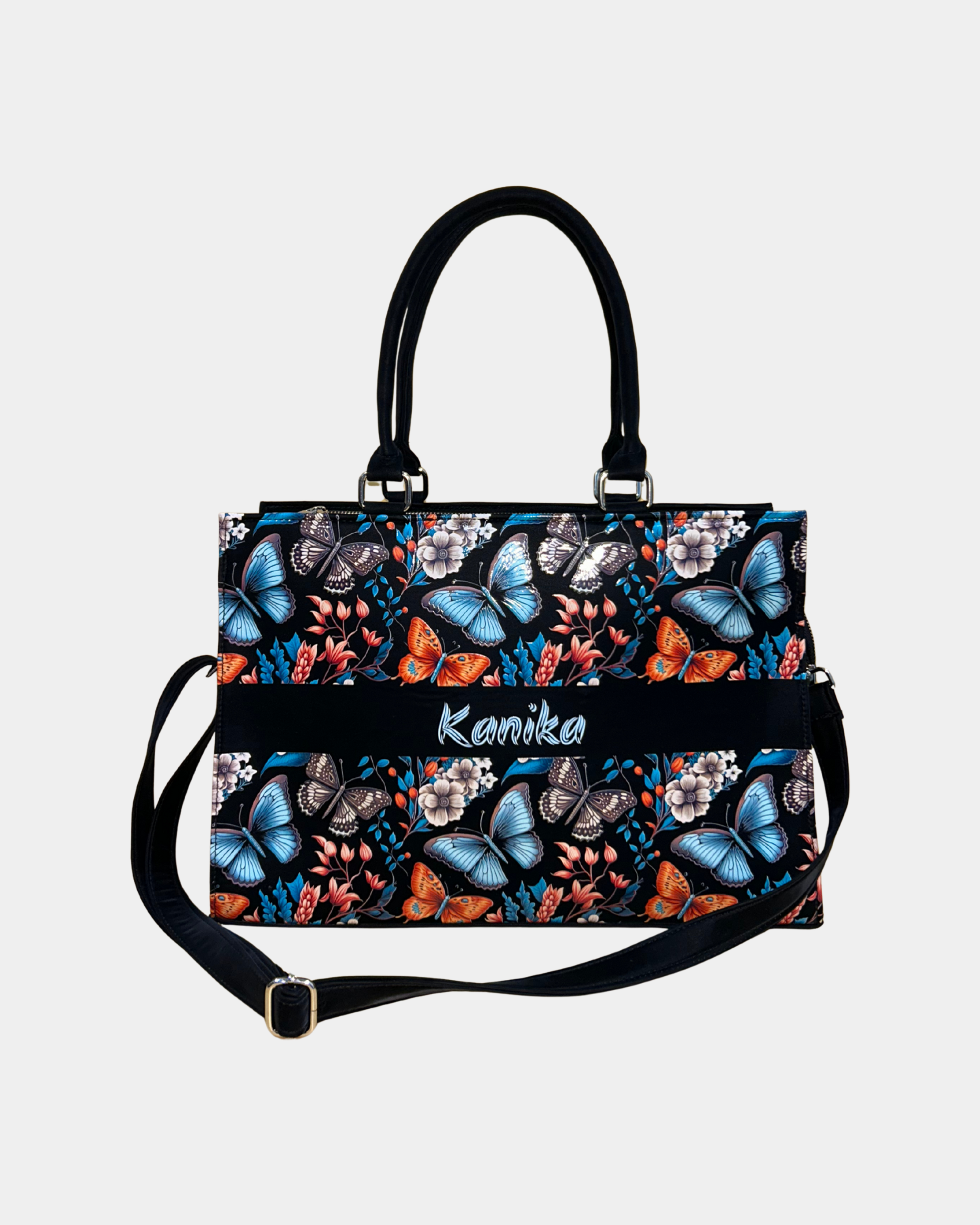 Butterfly Blossom Voguish Customized Tote Bag