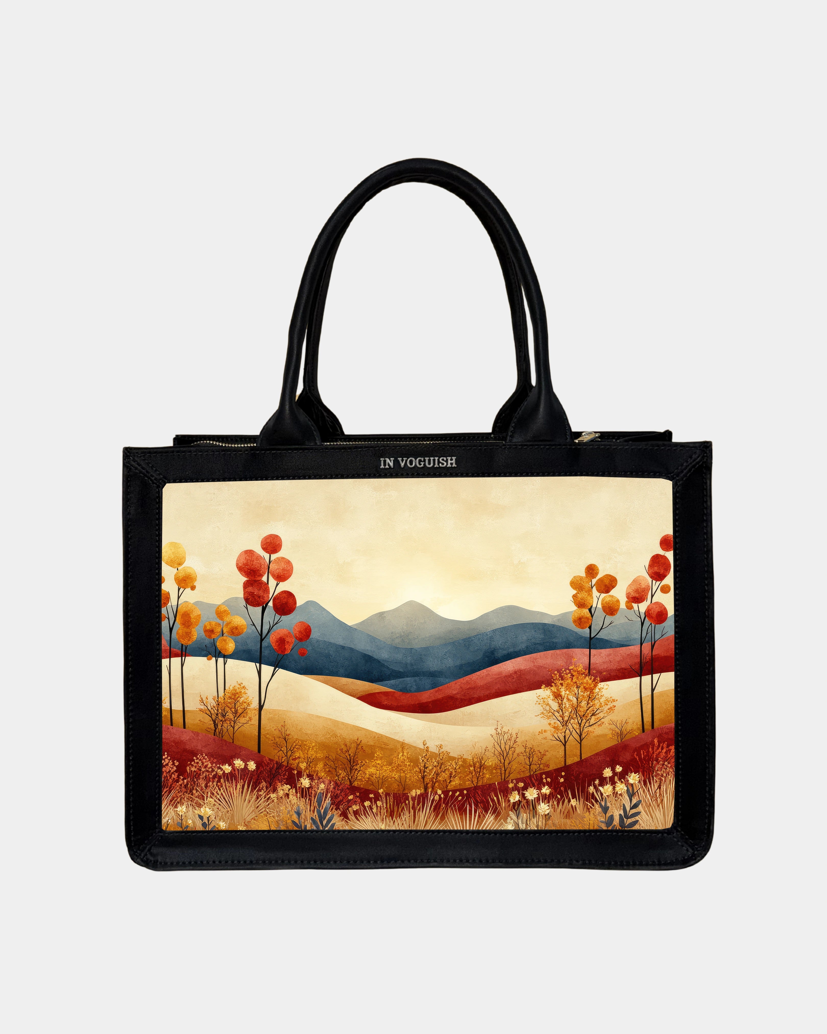 Voguish Autumn Valley Luxe Tote Bag