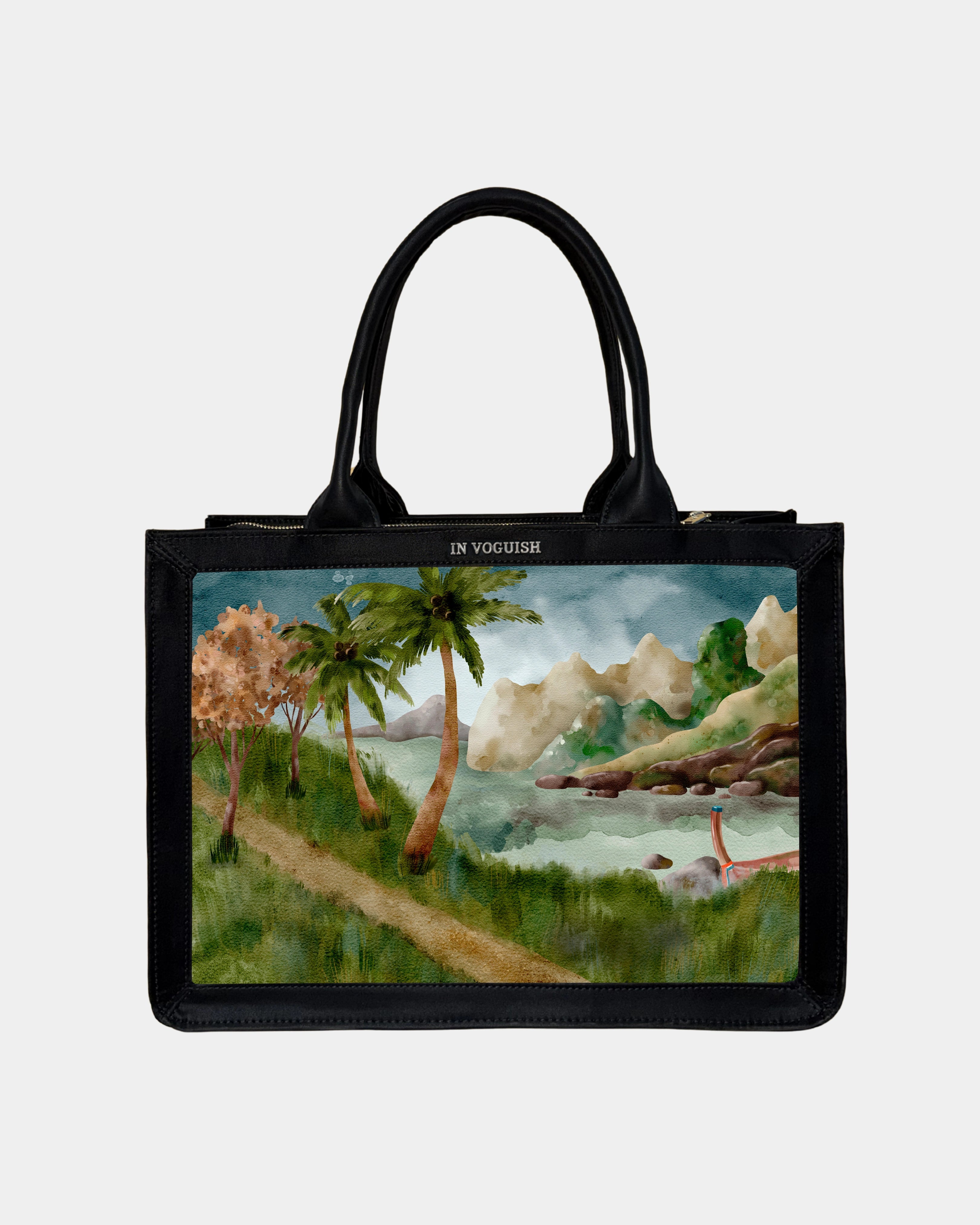 Voguish Island Escape Designer Tote