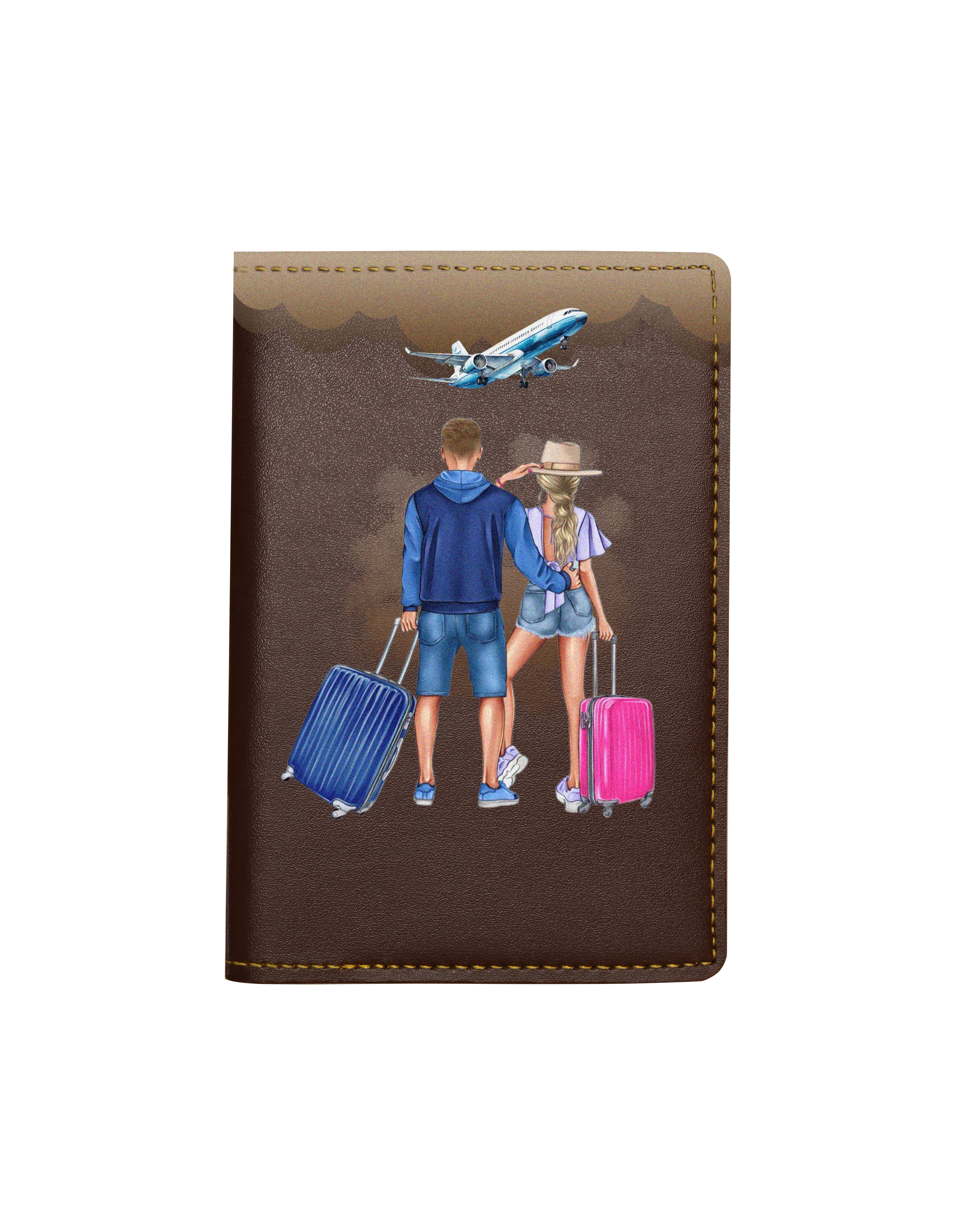 Couple Wanderer Passport Cover