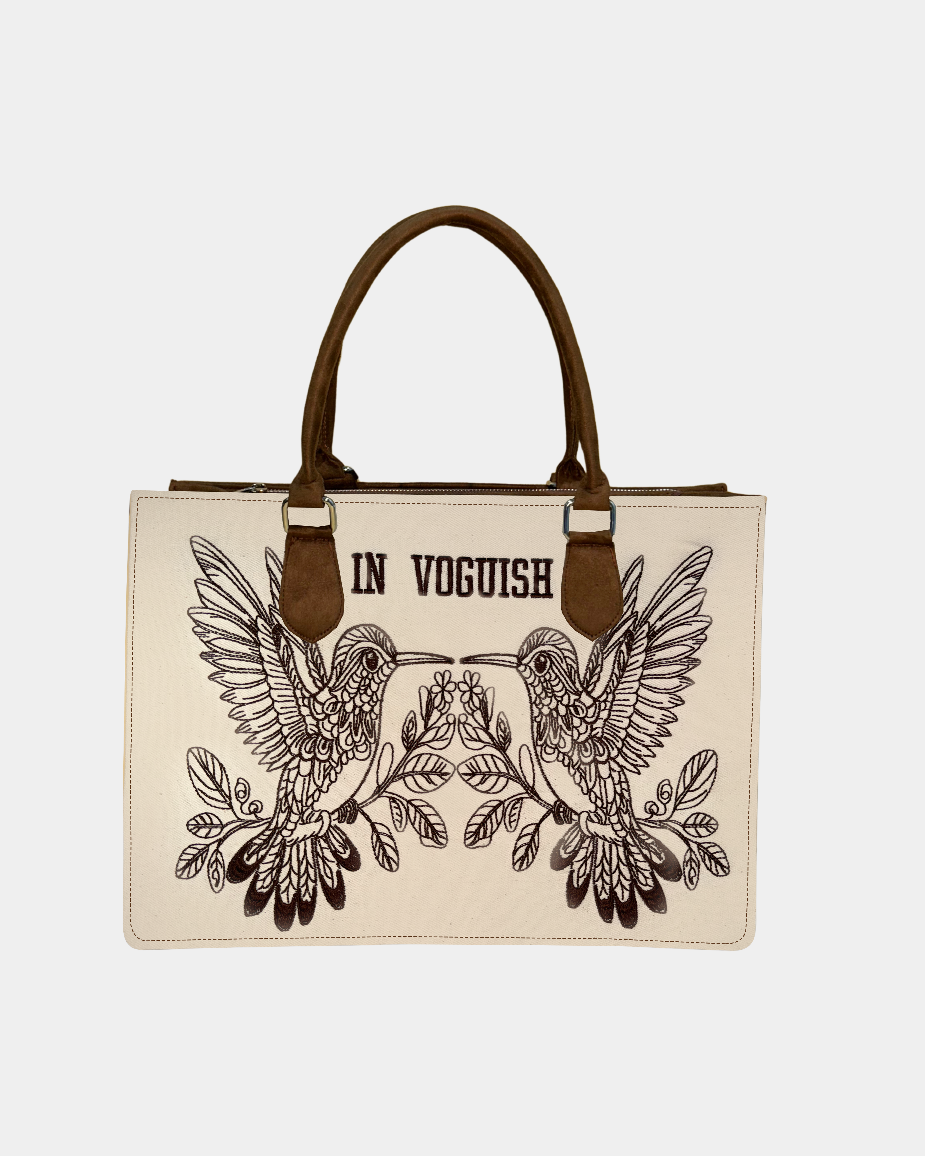 Twin Harmony Customized Embroidered Tote Bag