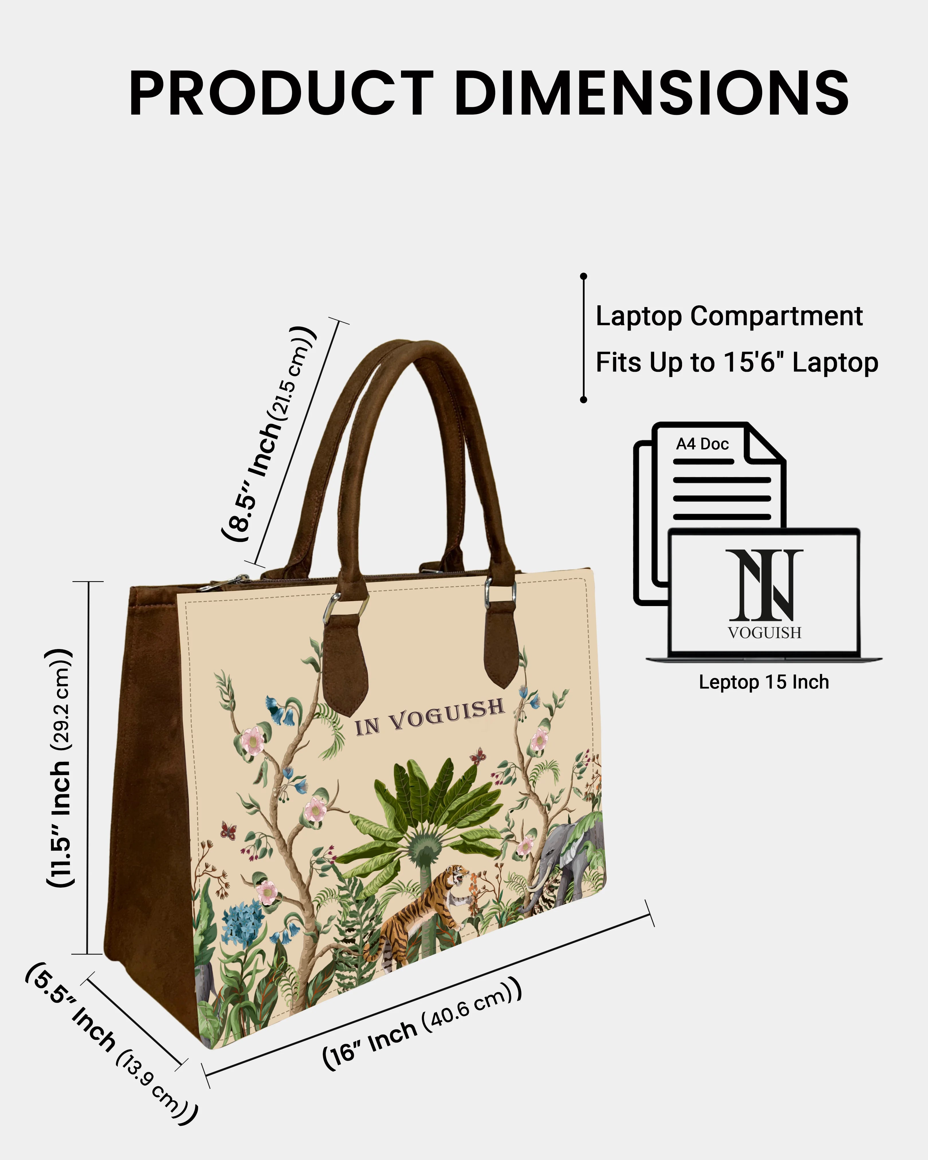 Jungle Safari Personalized Canvas Tote Bag
