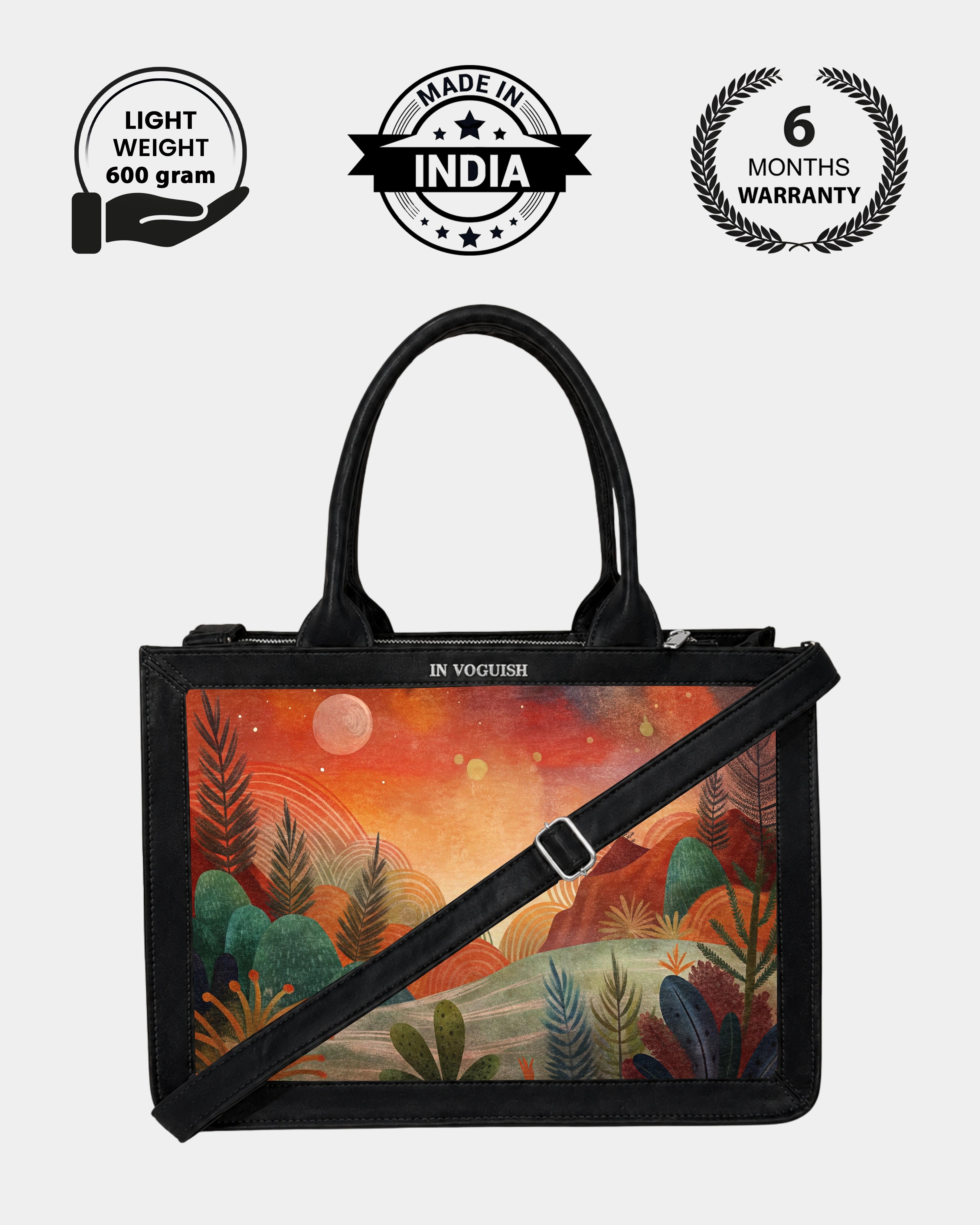Voguish Sunset Valley Luxe Tote Bag