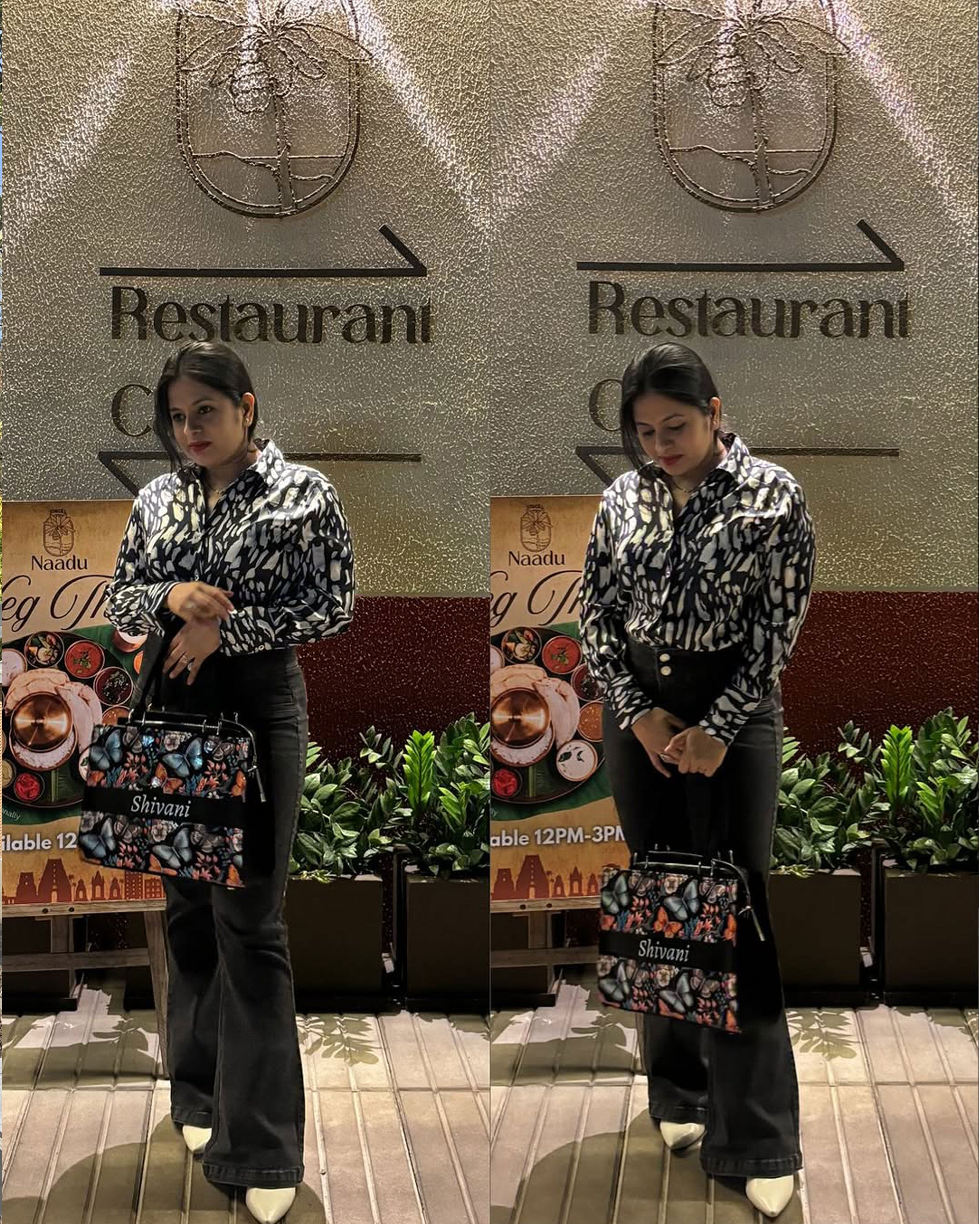 Butterfly Blossom Voguish Customized Tote Bag