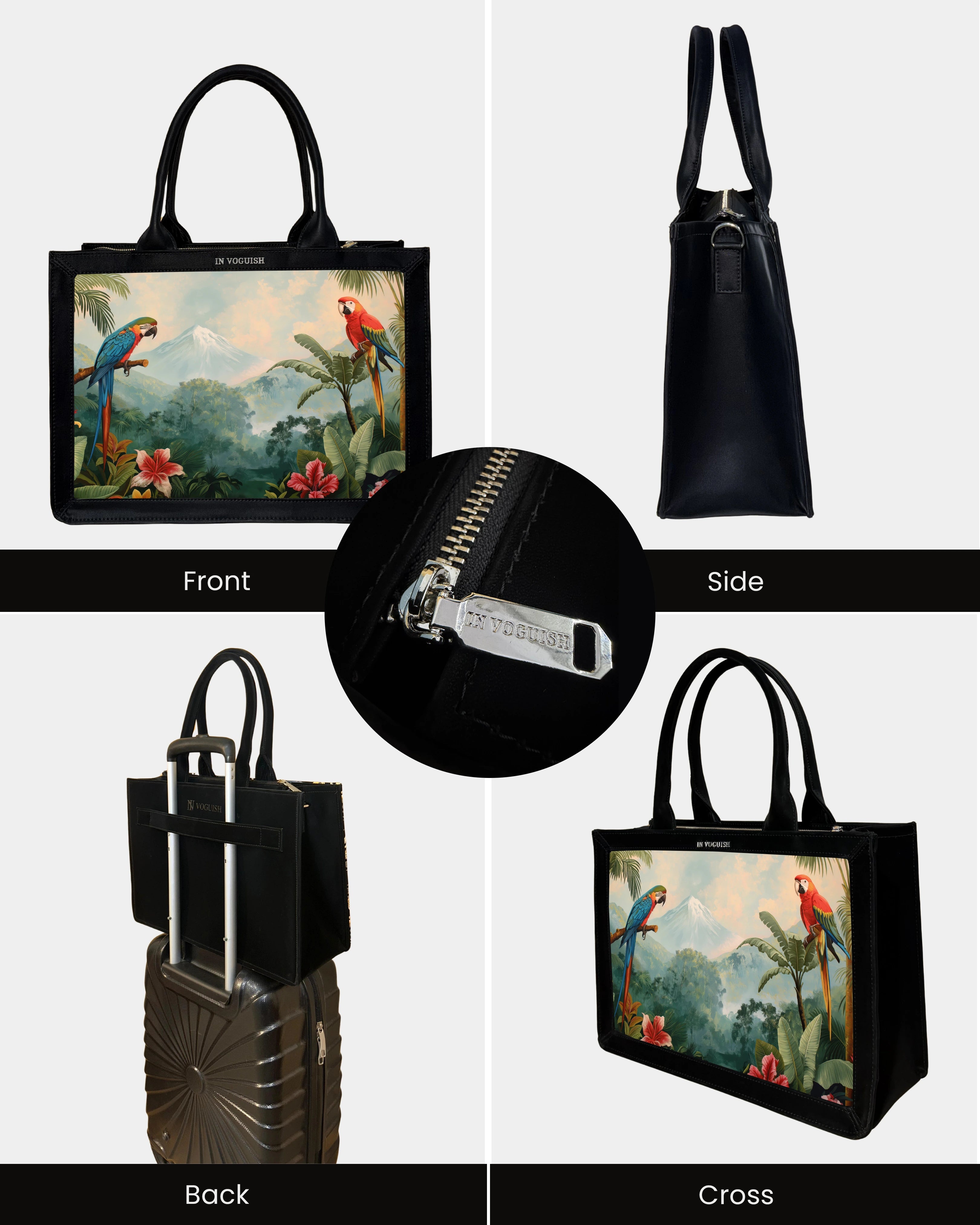 Voguish Tropical Paradise Luxe Tote Bag