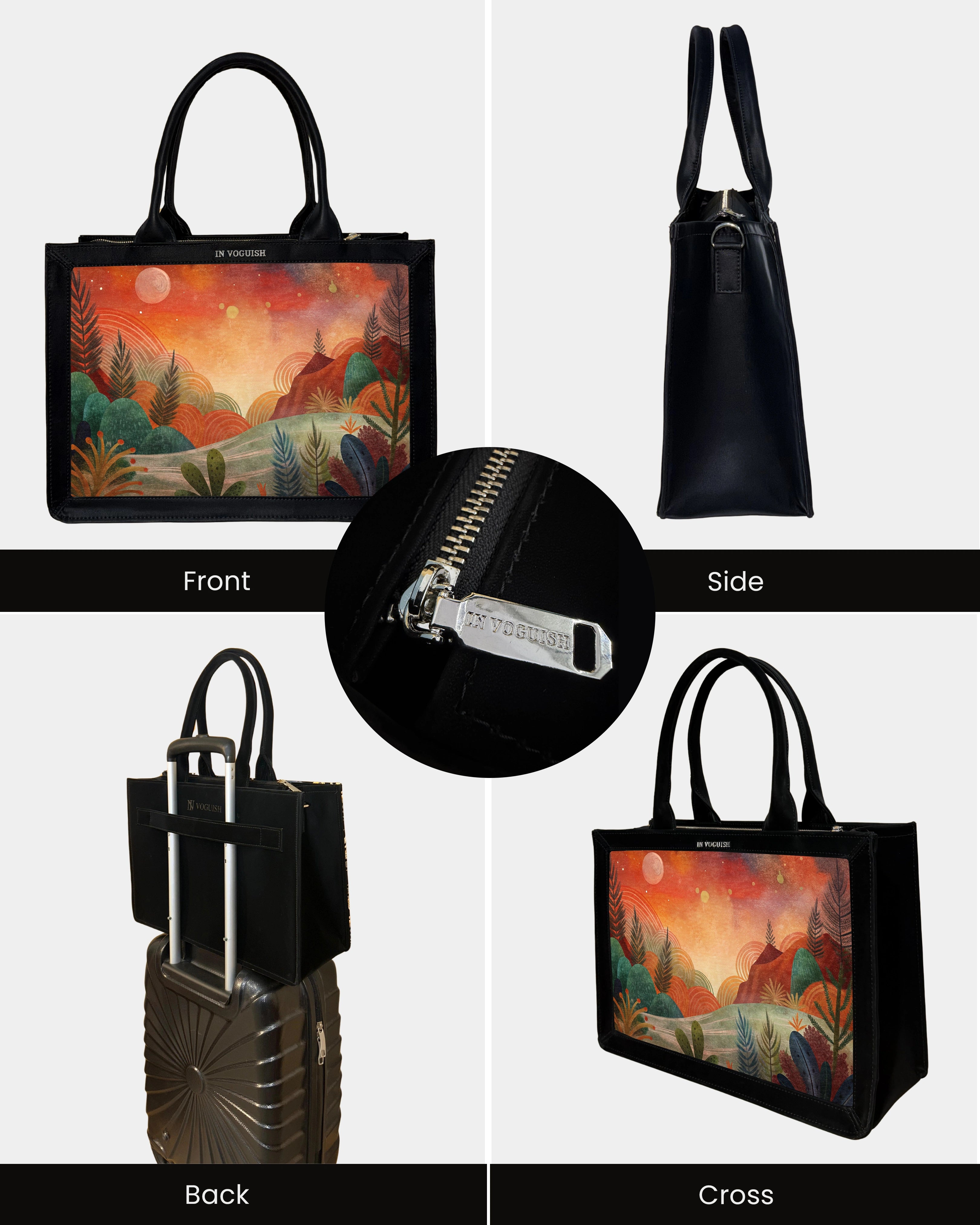 Voguish Sunset Valley Luxe Tote Bag