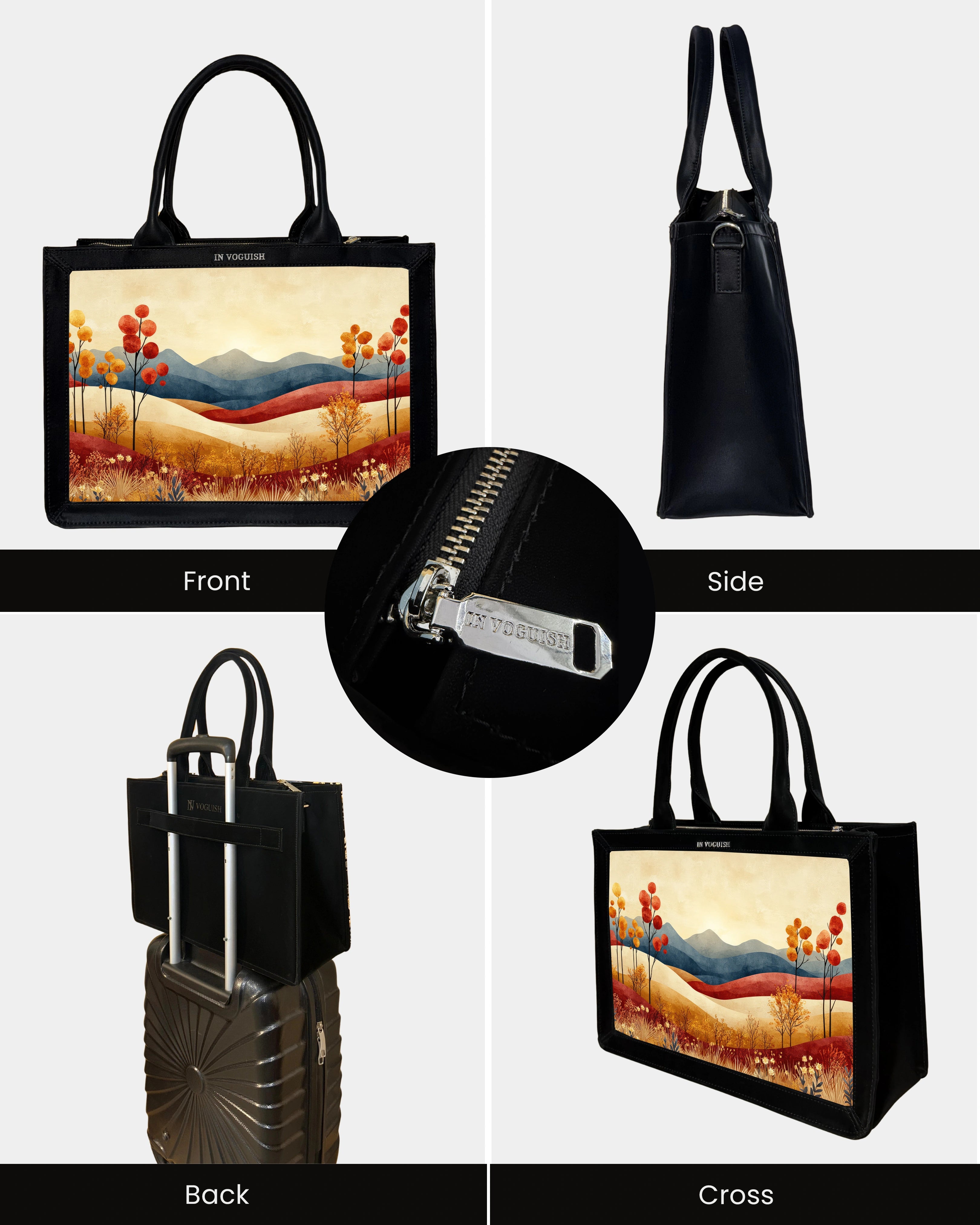 Voguish Autumn Valley Luxe Tote Bag