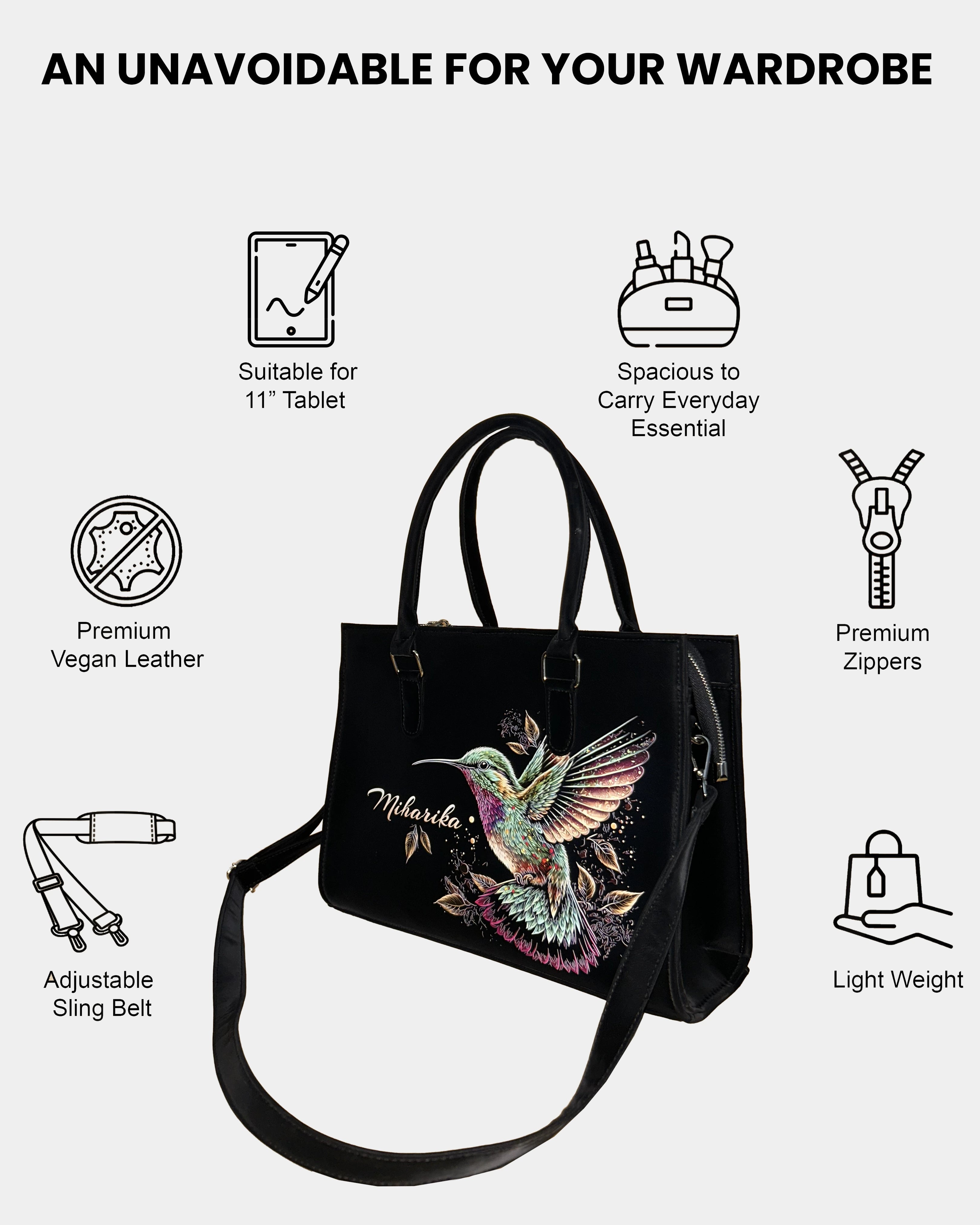 Beautiful Flying Sparrow Designer Sling Tote