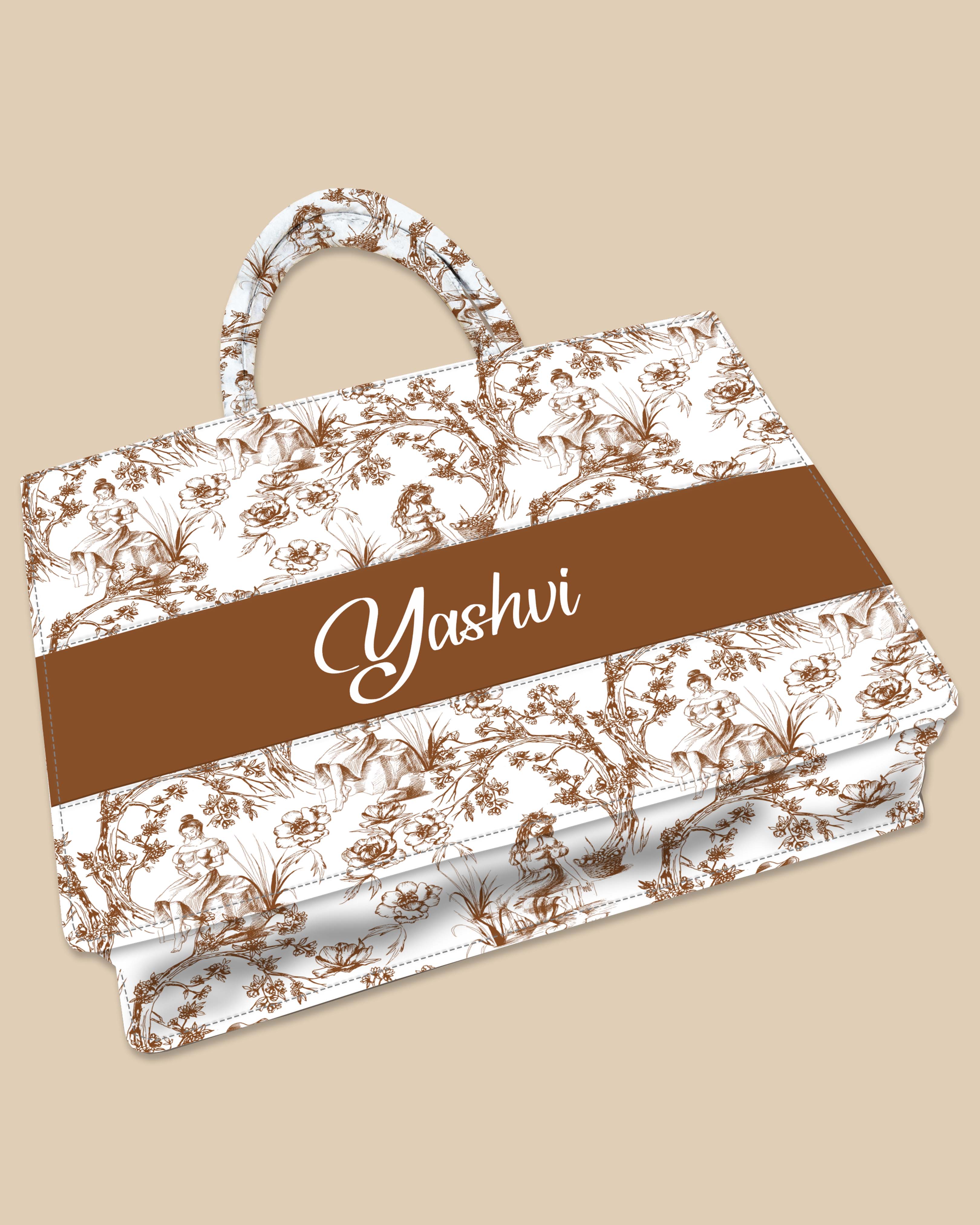 Customized Tote Bag  Designed with Beautiful Girls And Trees