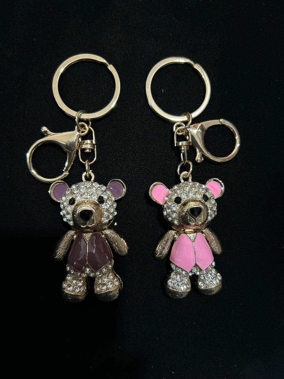 Sparkling Crystal Teddy Bear Charm