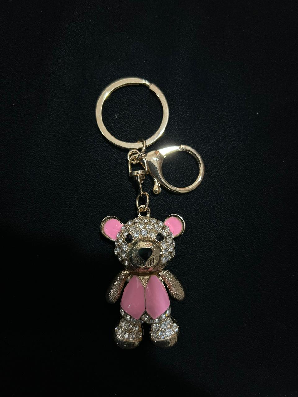 Sparkling Crystal Teddy Bear Charm
