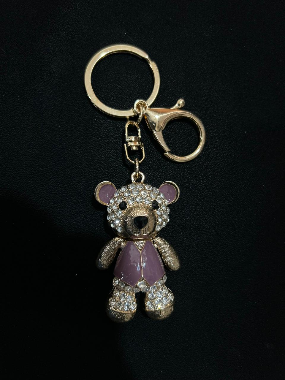 Sparkling Crystal Teddy Bear Charm