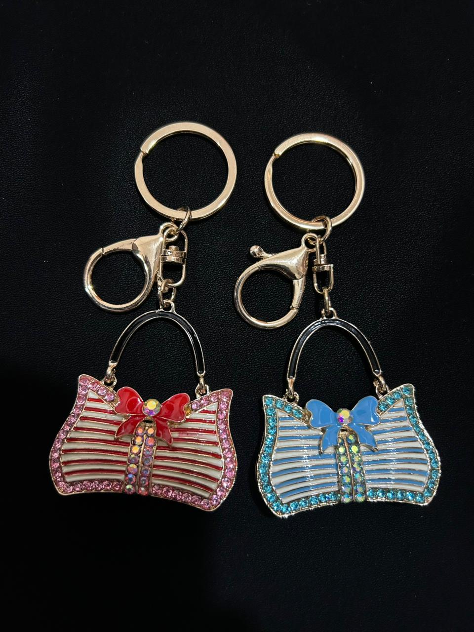 Crystal Bow Bag Charm