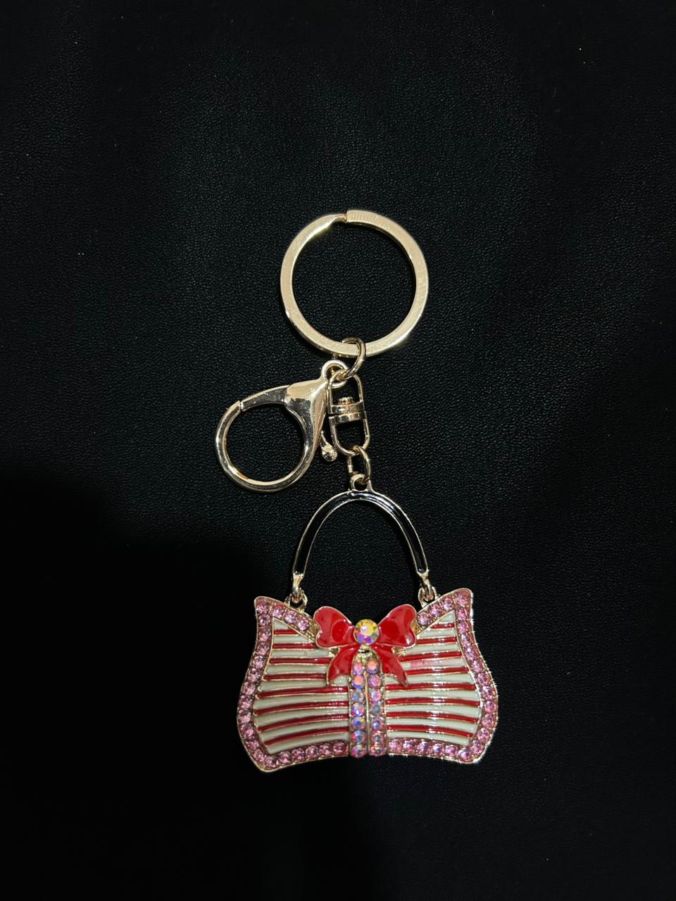 Crystal Bow Bag Charm