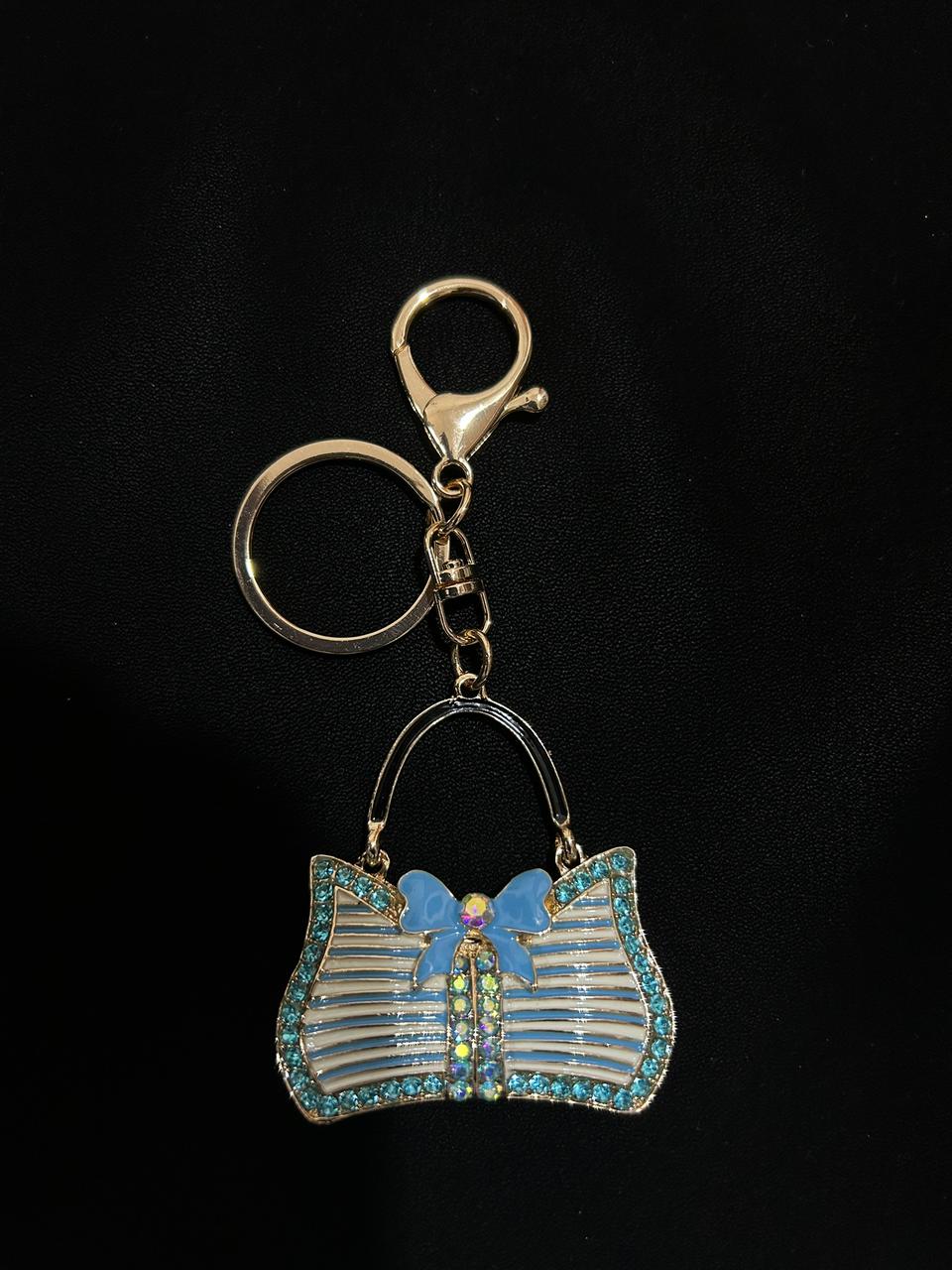 Crystal Bow Bag Charm