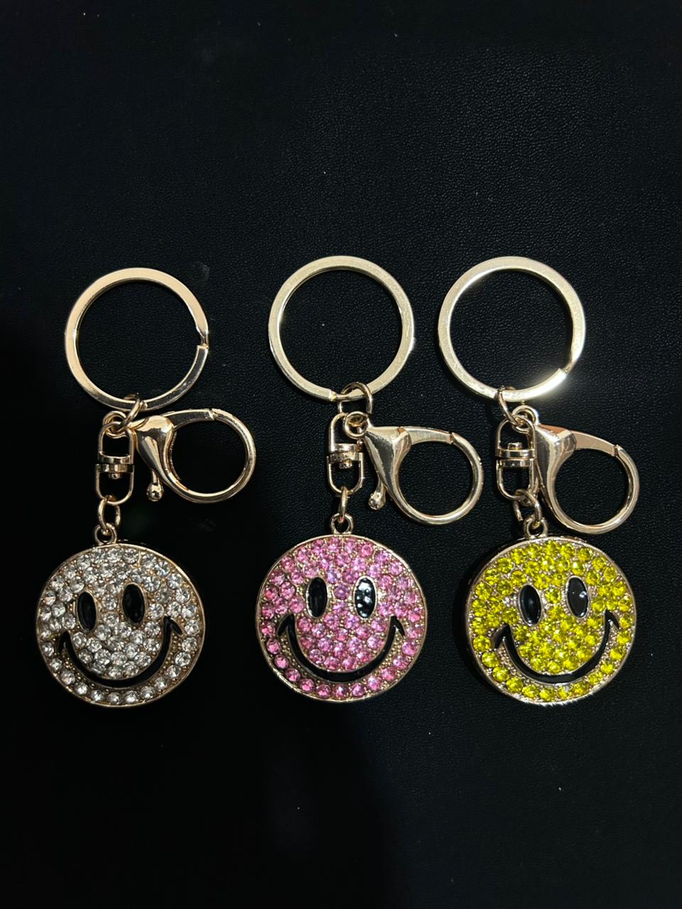 Sparkle Smiley Crystal Charm