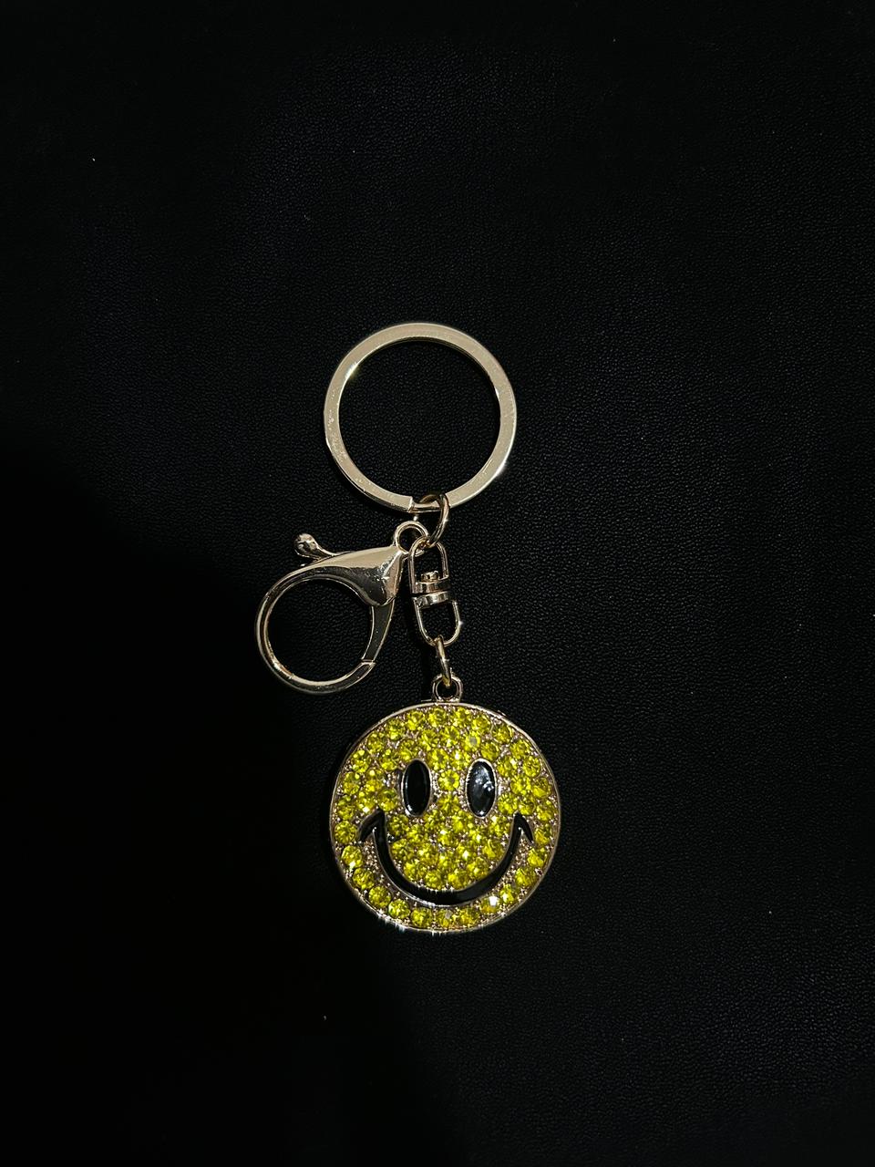 Sparkle Smiley Crystal Charm