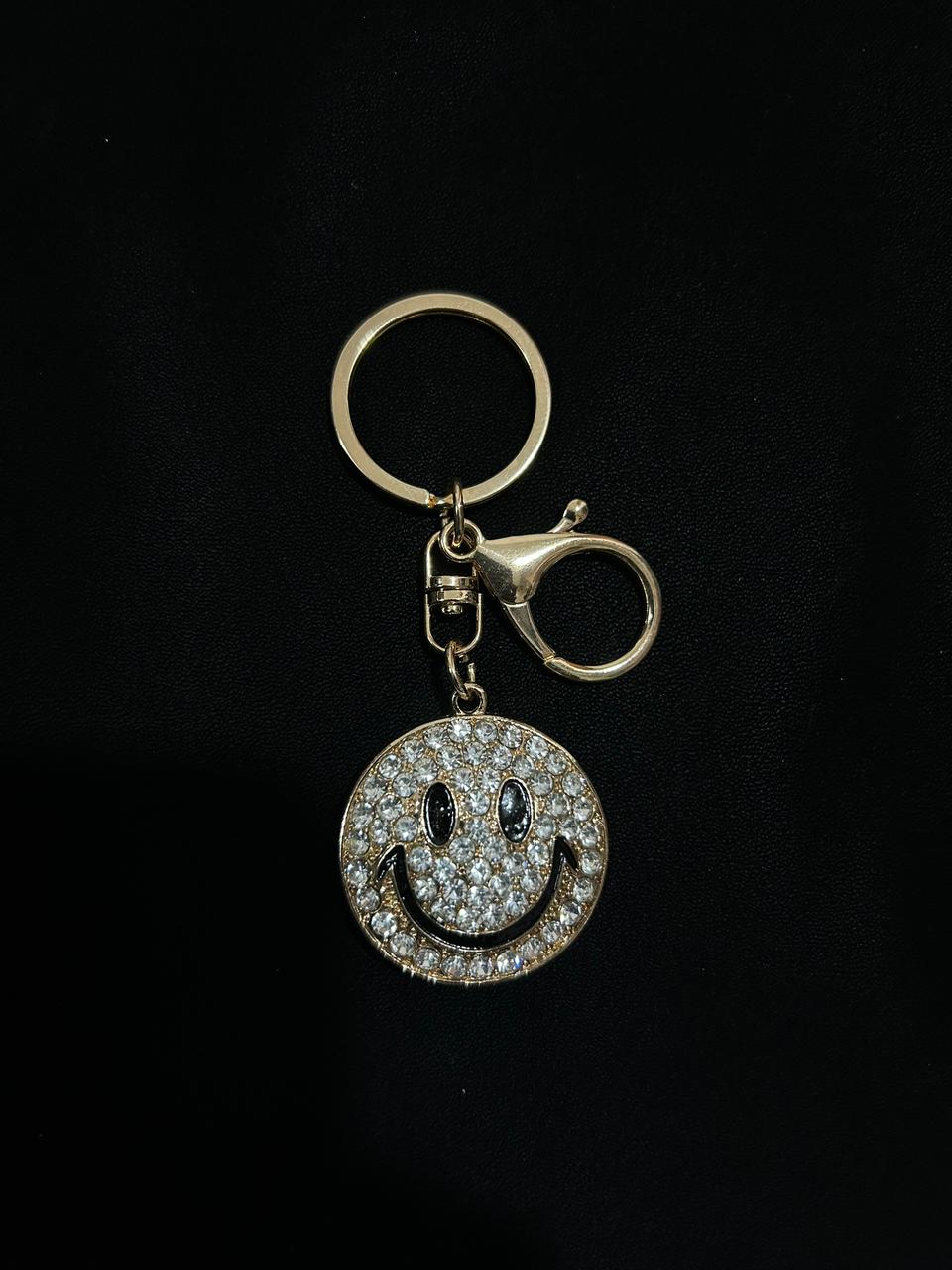 Sparkle Smiley Crystal Charm