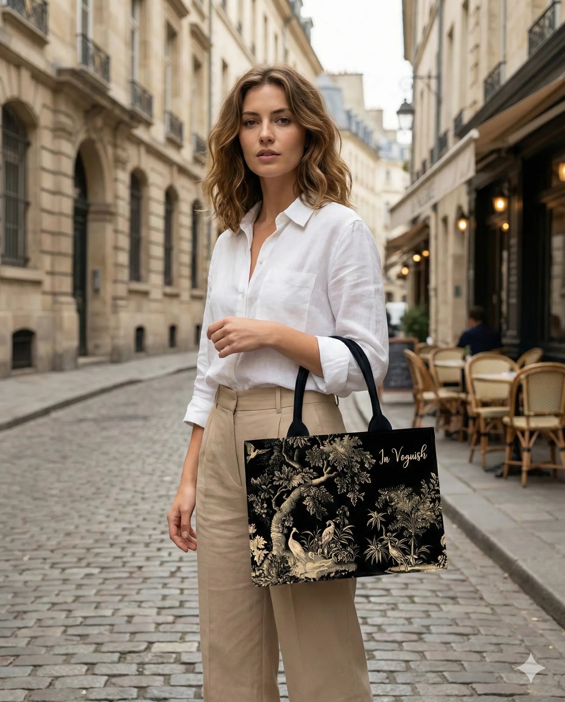 IN VOGUISH Midnight Majesty Tote Bag