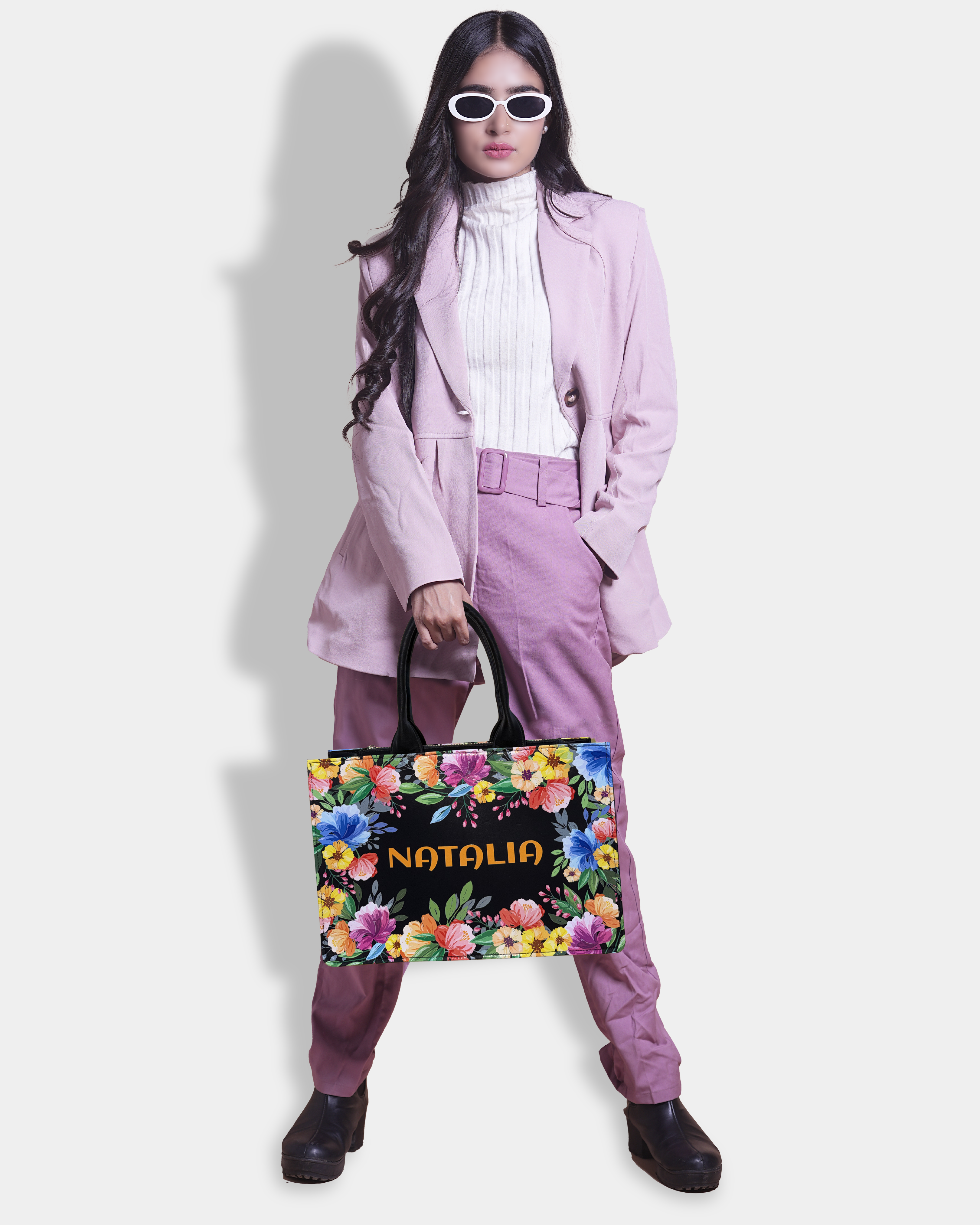 Floral Luxe Customized Tote Bag