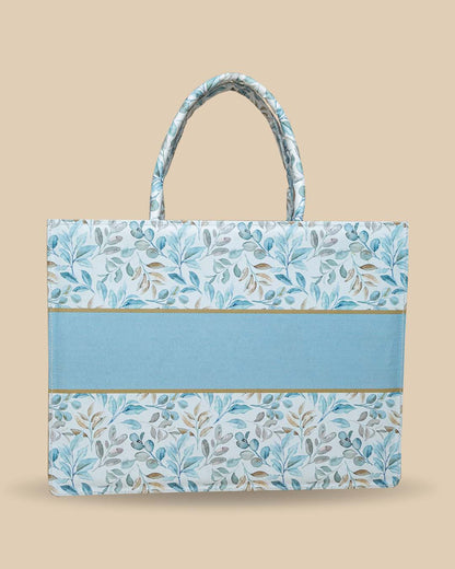 Leaf Pattern Personalized Tote Bag